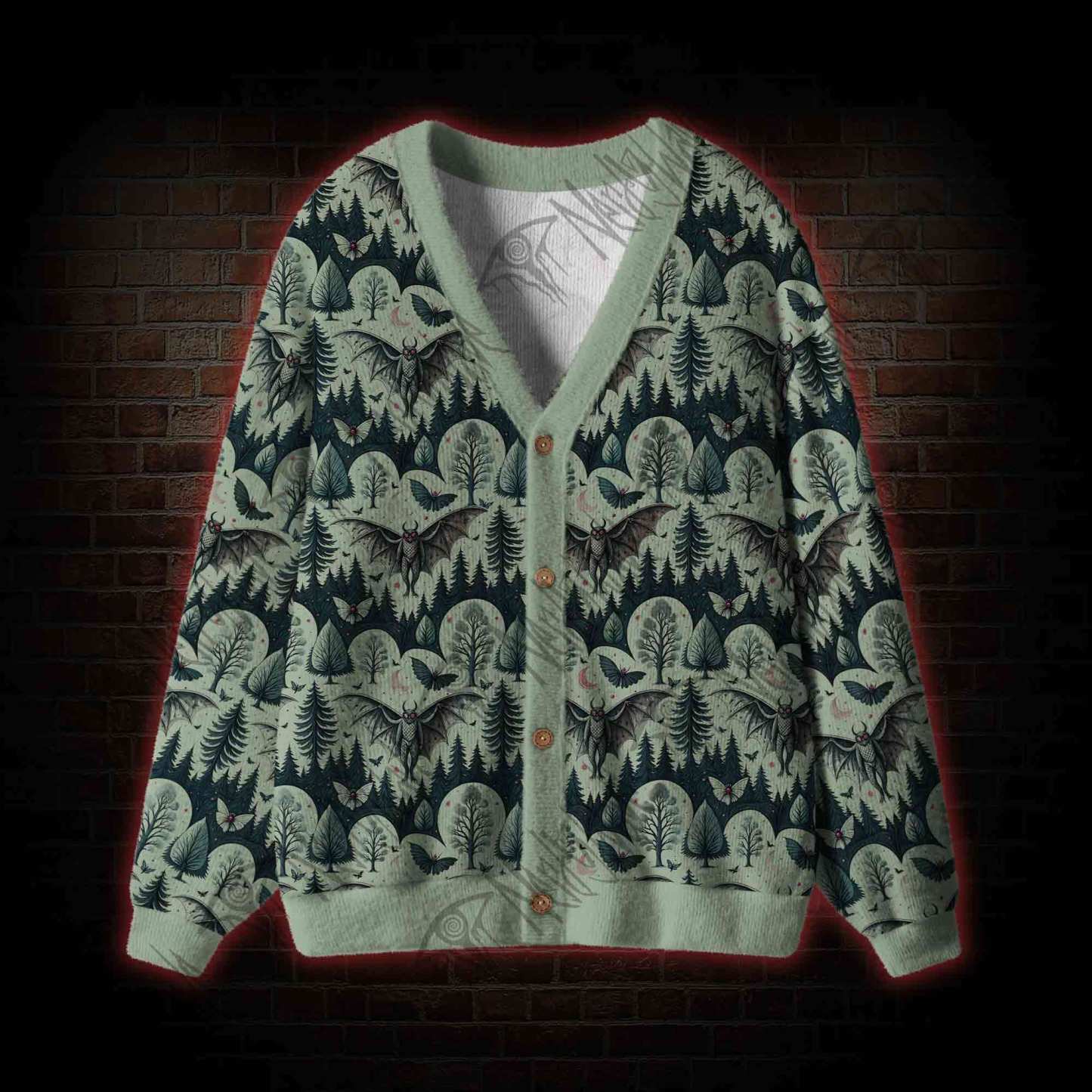 Home of the Mothman Cardigan Sweater