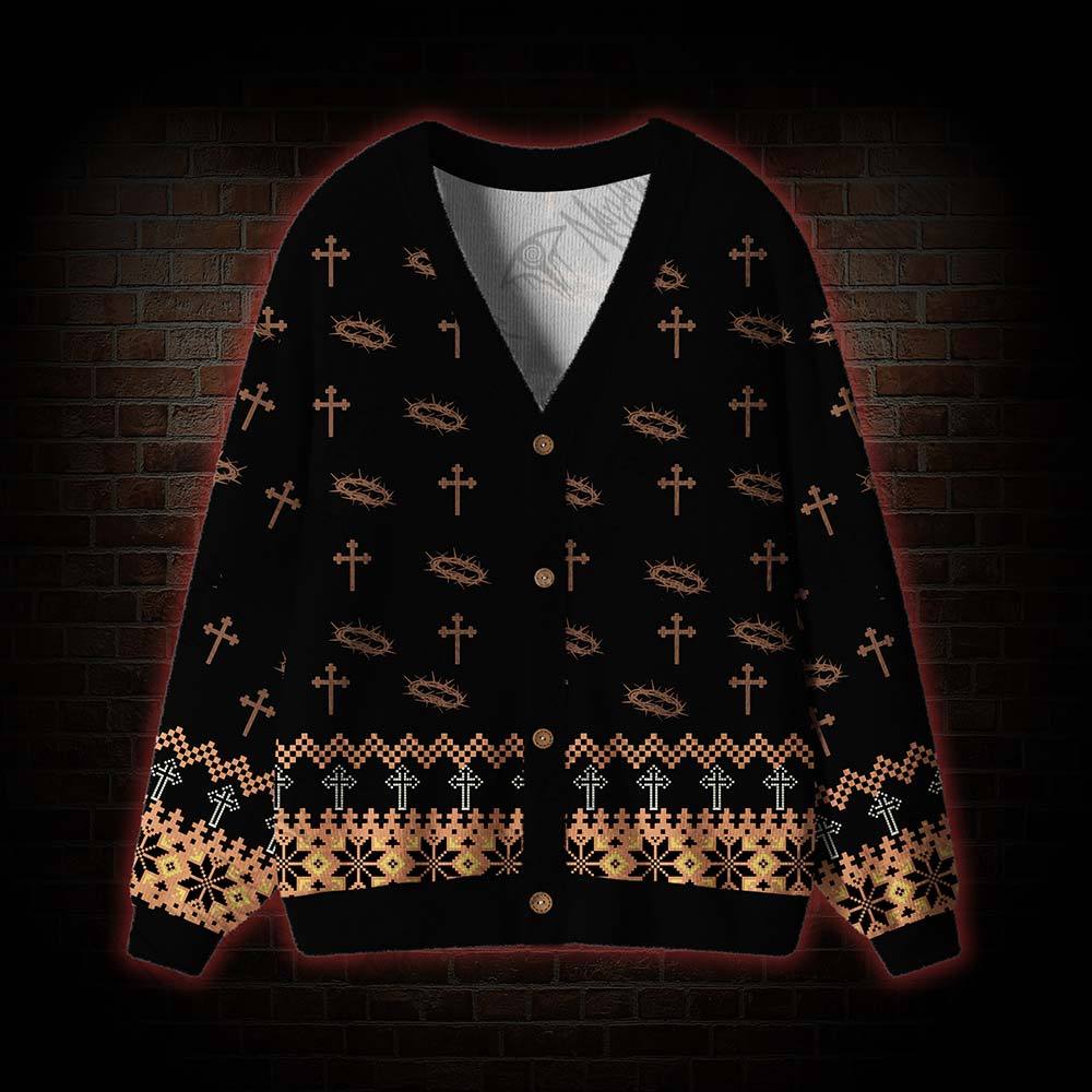 Jesus Has Your Back Cardigan Sweater