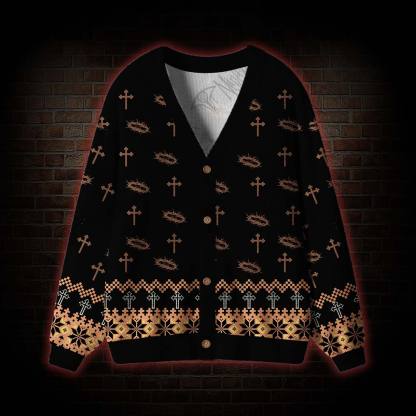 Jesus Has Your Back Cardigan Sweater