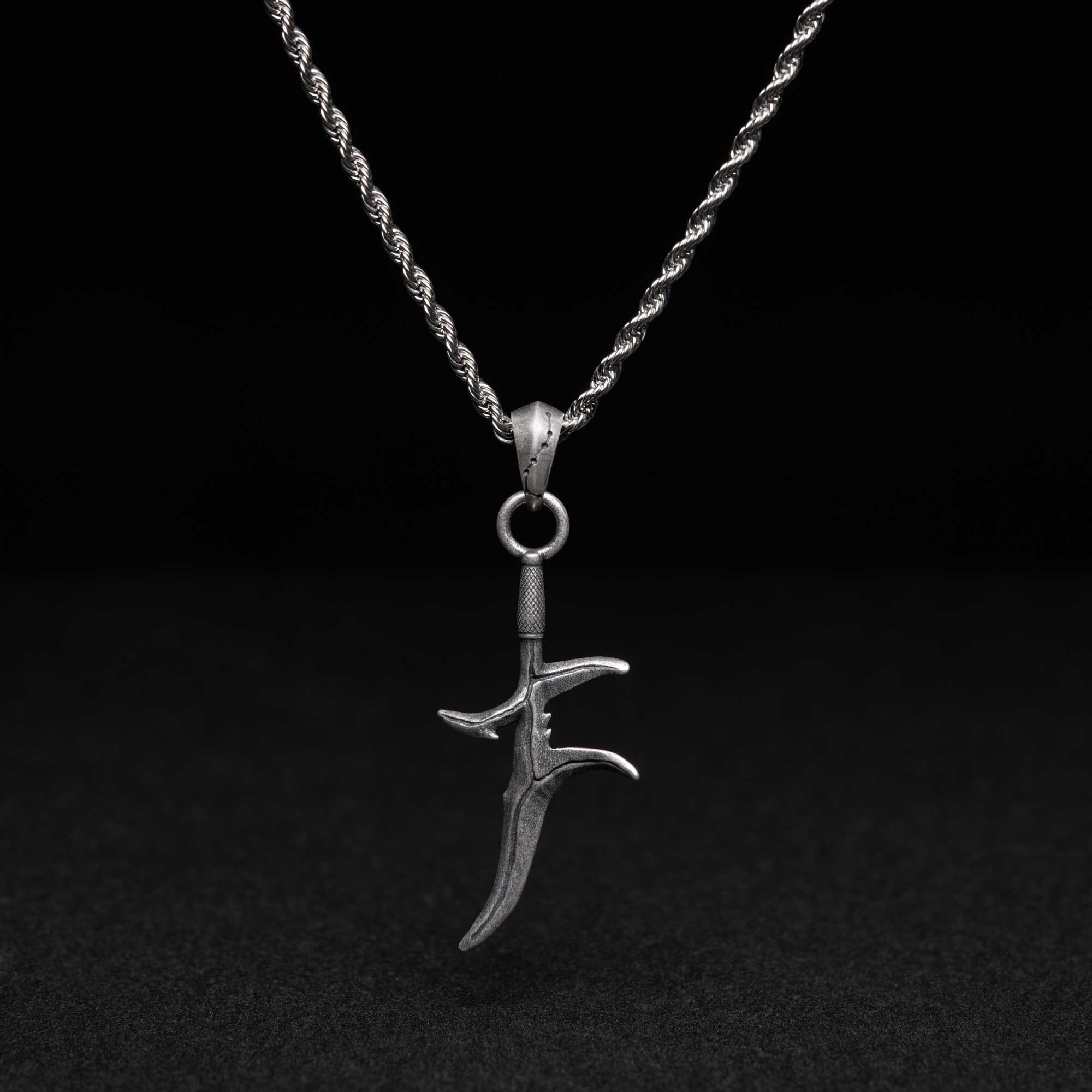 Black Knife Necklace