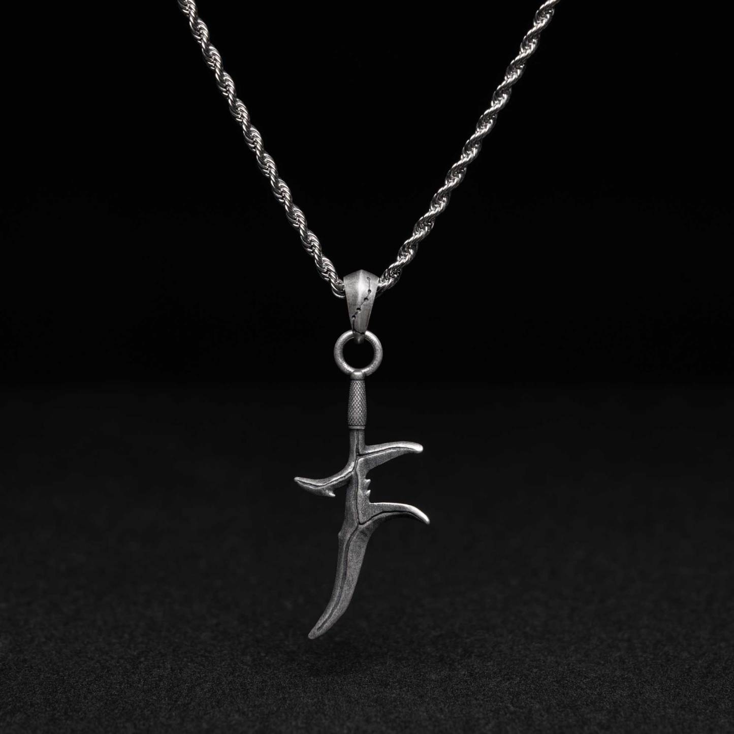 Black Knife Necklace