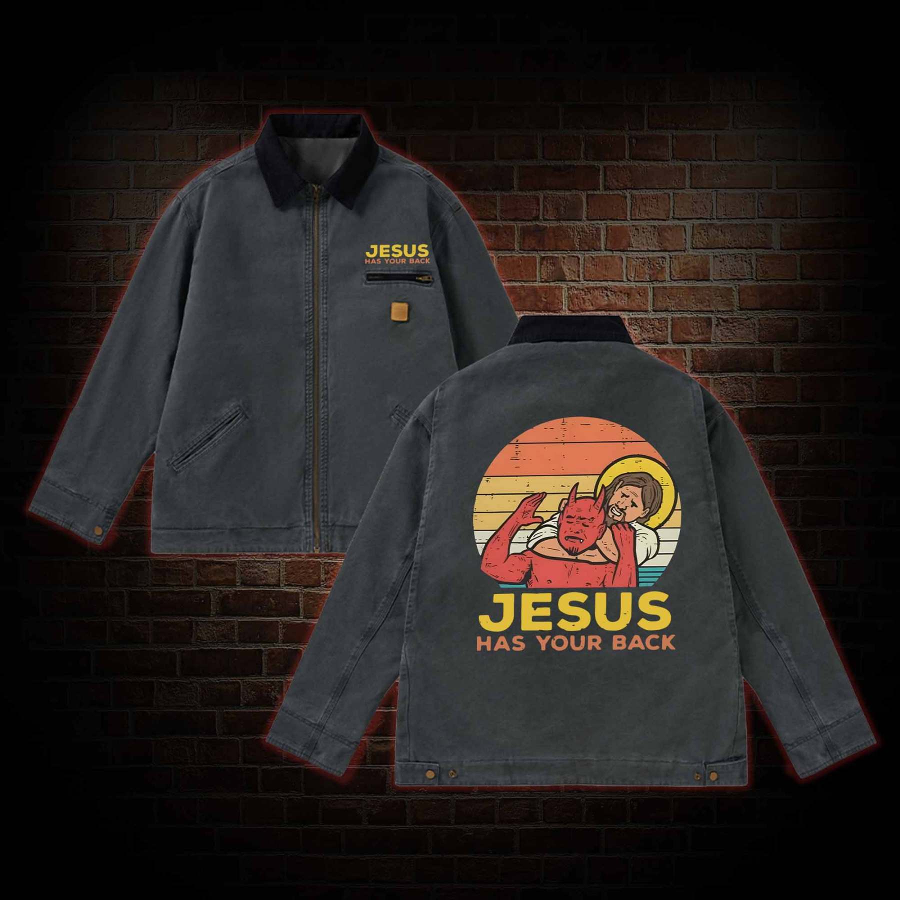 Jesus Has Your Back Classic Jacket