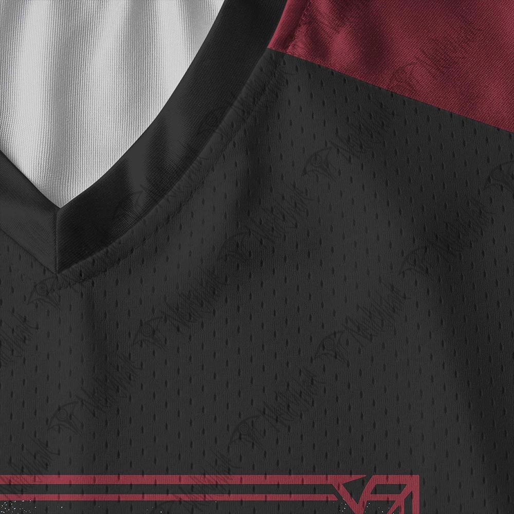 Hell Hound Cerberus V-Neck Long Sleeve Jersey