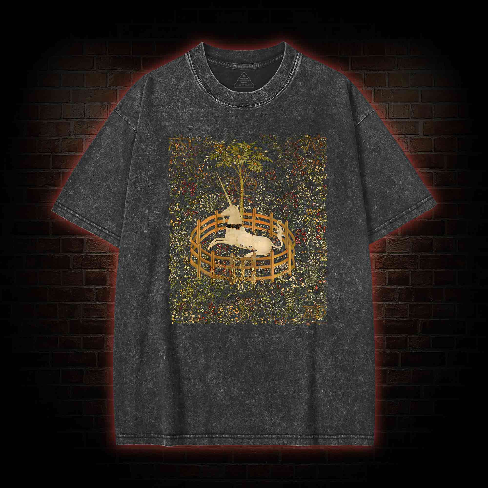 Unicorn in Captivity Washed T-shirt