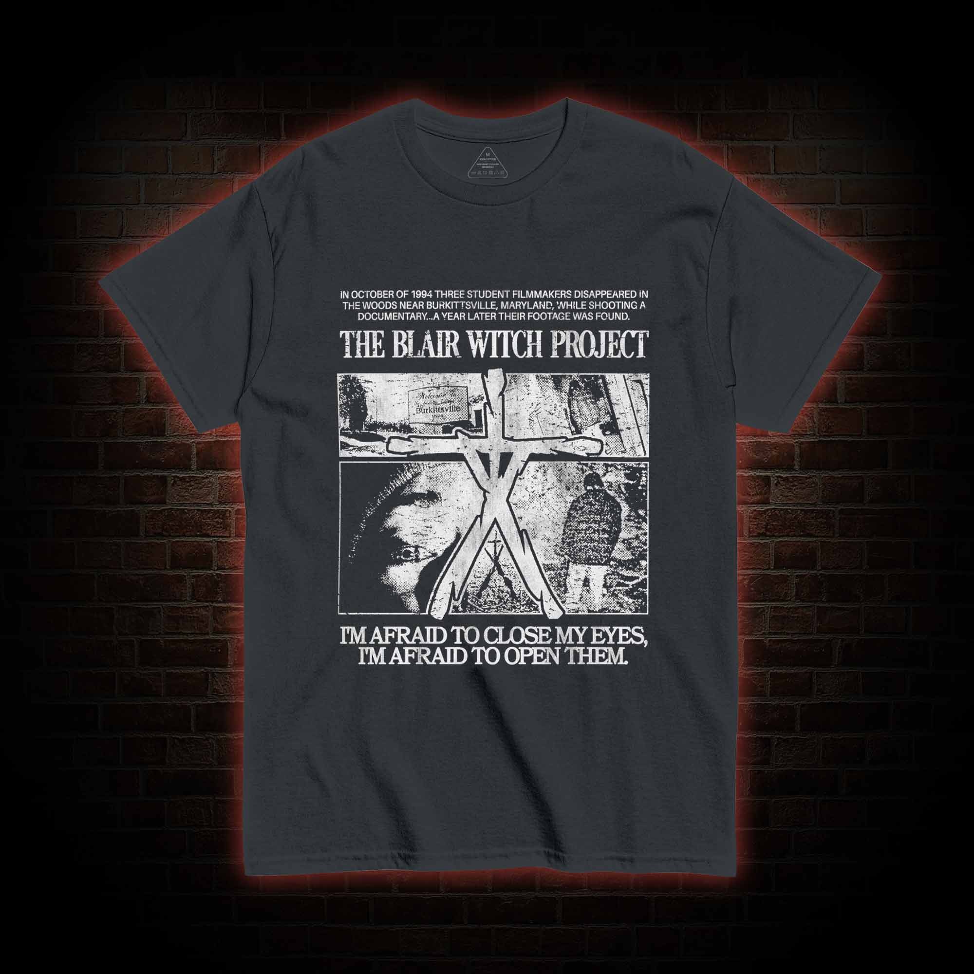 I'm Afrid to Close My Eyes Retro T-shirt