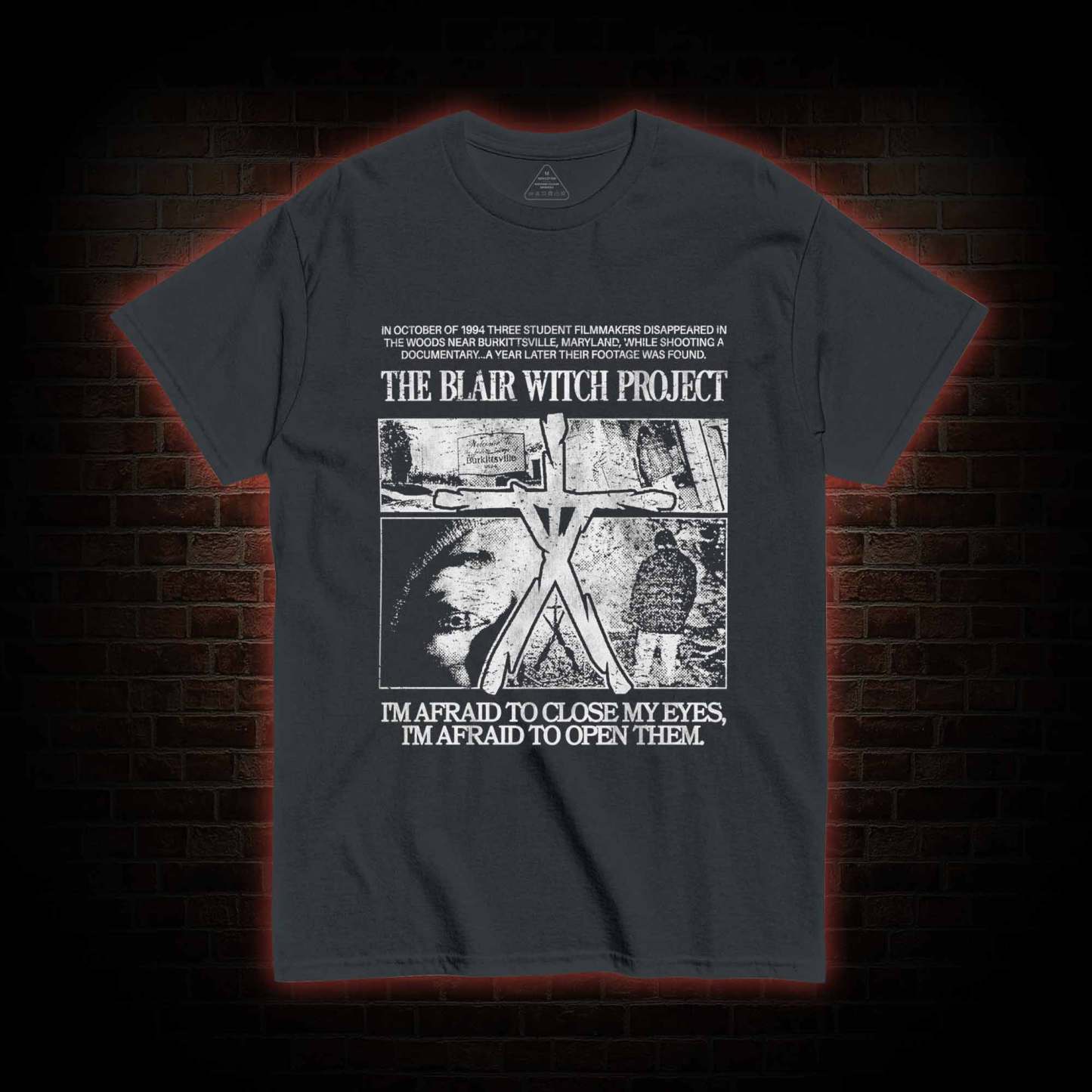 I'm Afrid to Close My Eyes Retro T-shirt