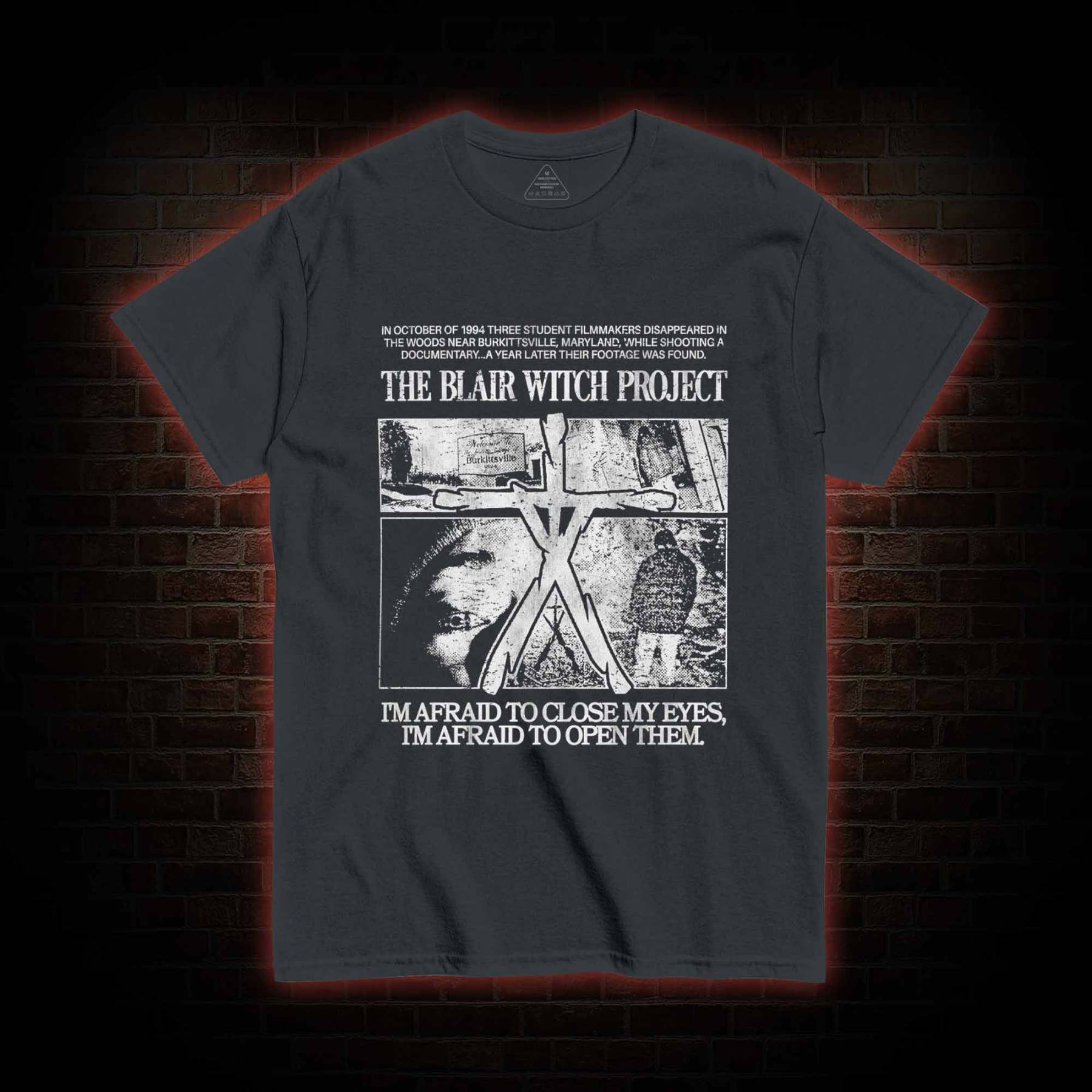 I'm Afrid to Close My Eyes Retro T-shirt