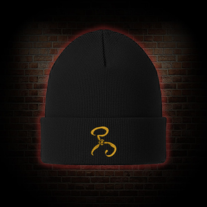 The King in Yellow Embroidered Beanie