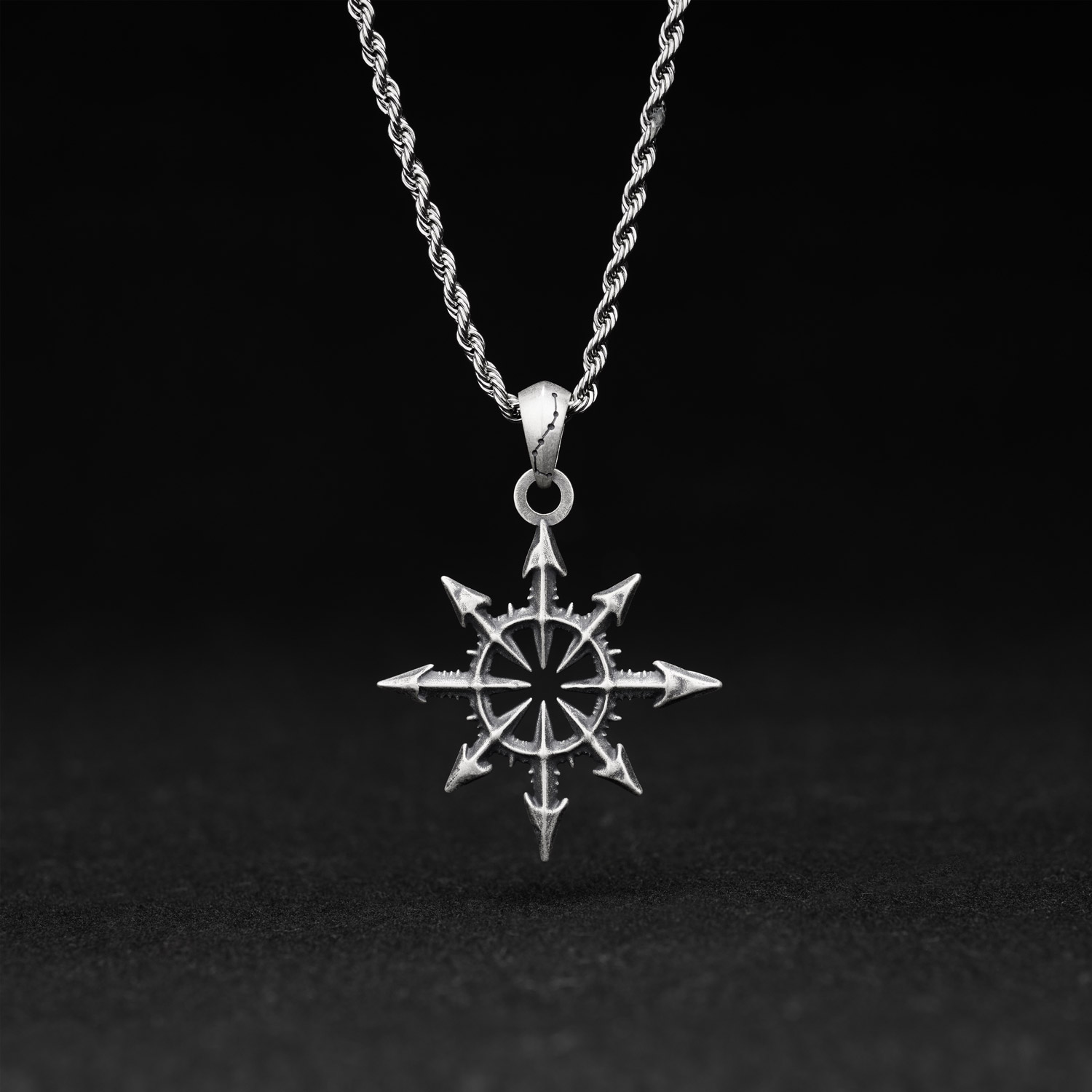 Chaos Star Sculptural Necklace