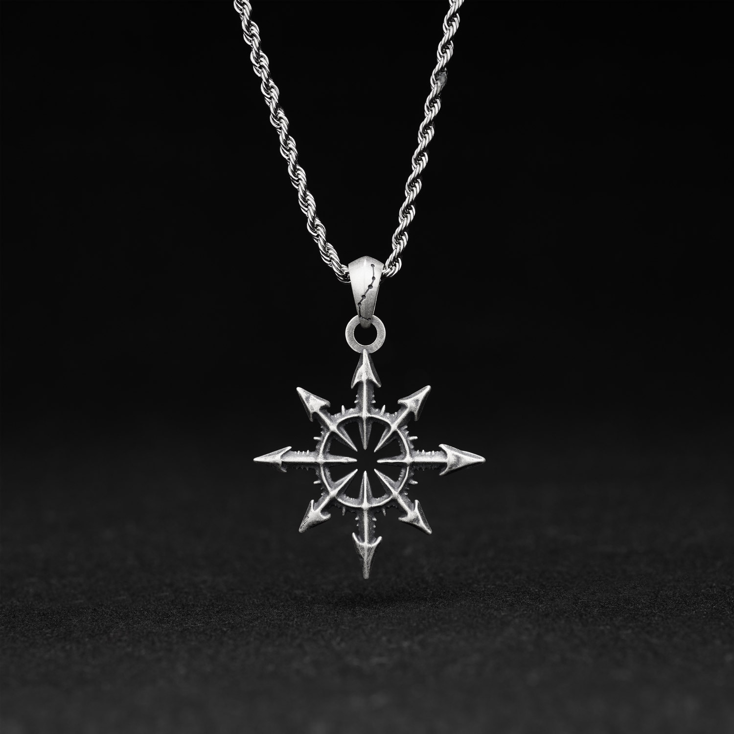 Chaos Star Sculptural Necklace