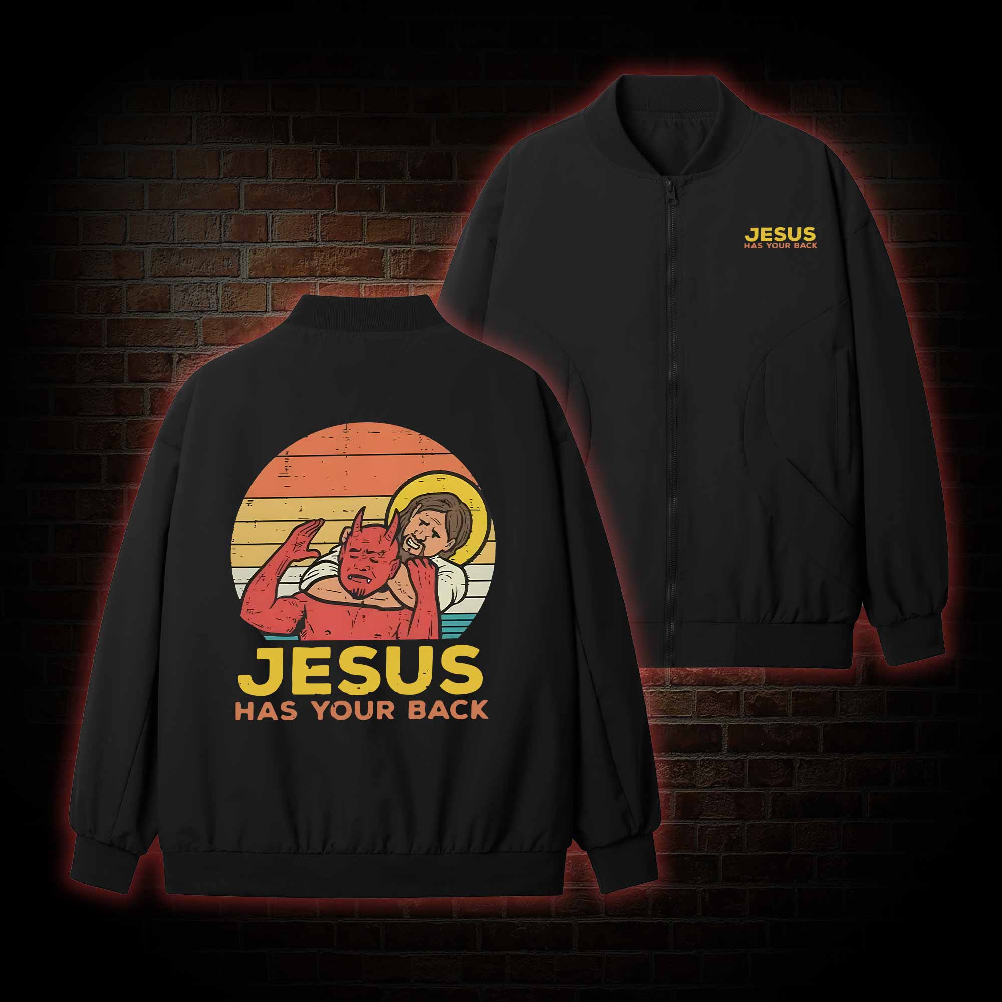 Jesus Has Your Back Pilot Jacket