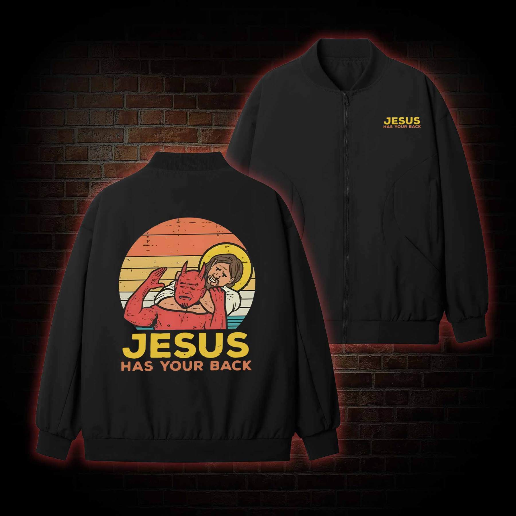 Jesus Has Your Back Pilot Jacket