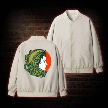 Retro Style Alien Pilot Jacket