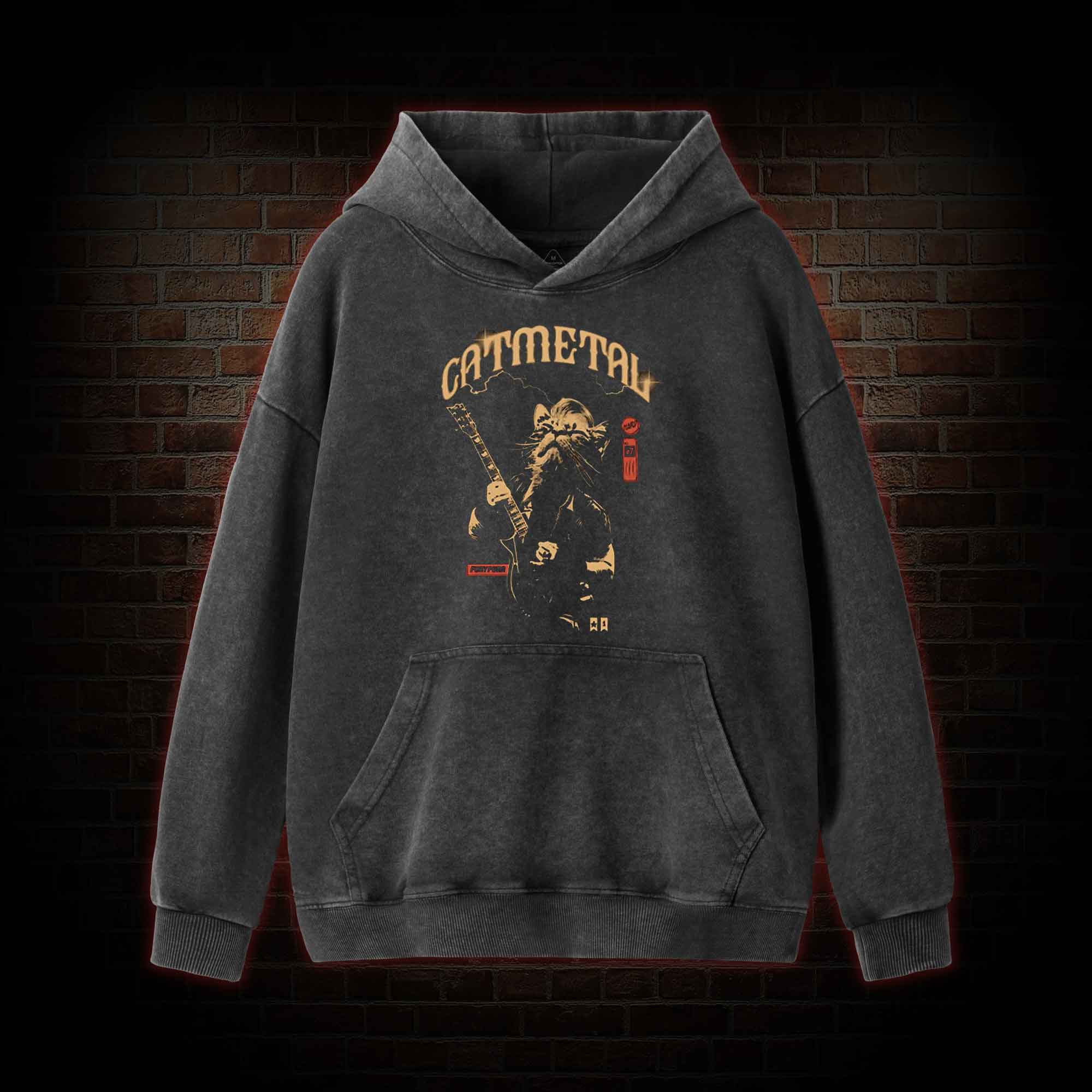 Catmetal Washed Hoodie