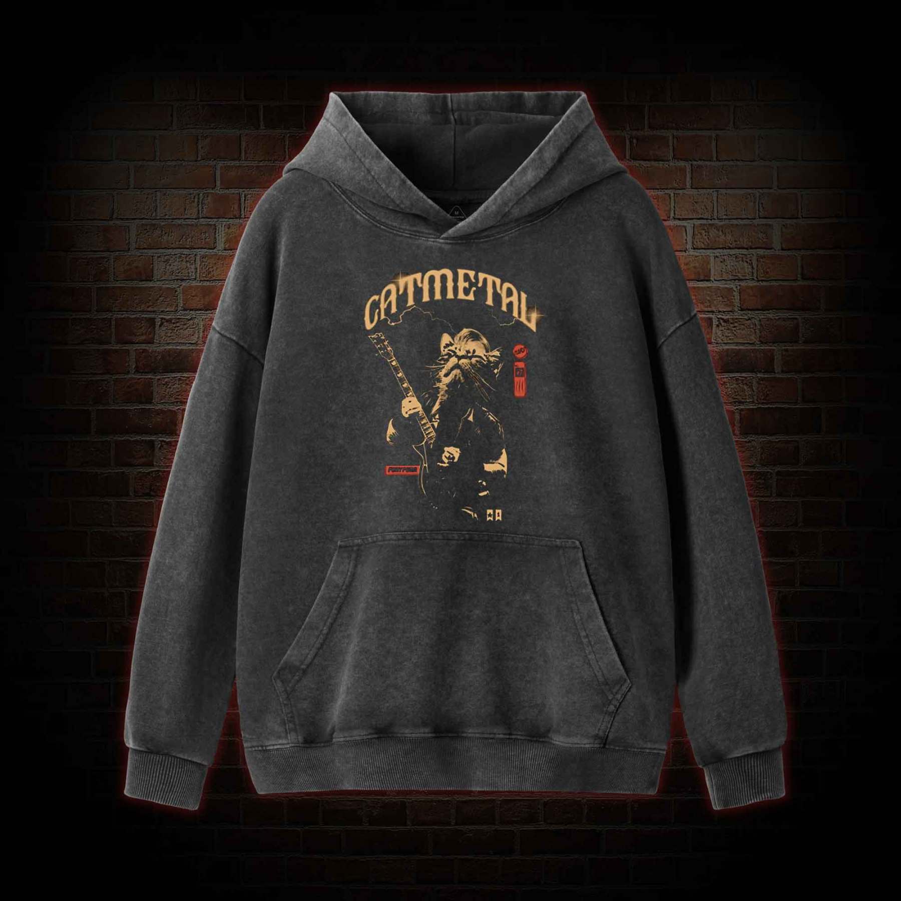 Catmetal Washed Hoodie
