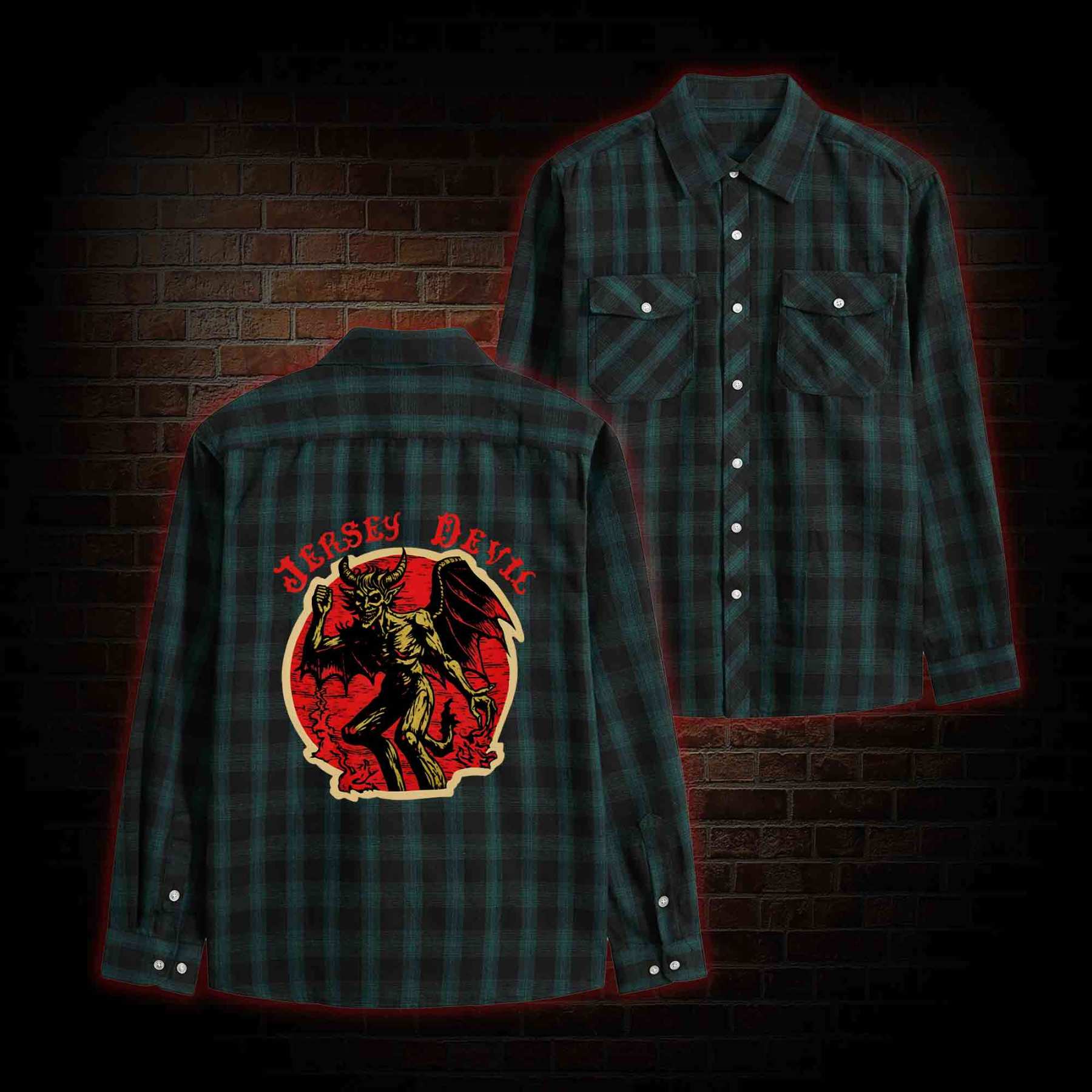 Jersey Devil Unisex Flannel Shirt