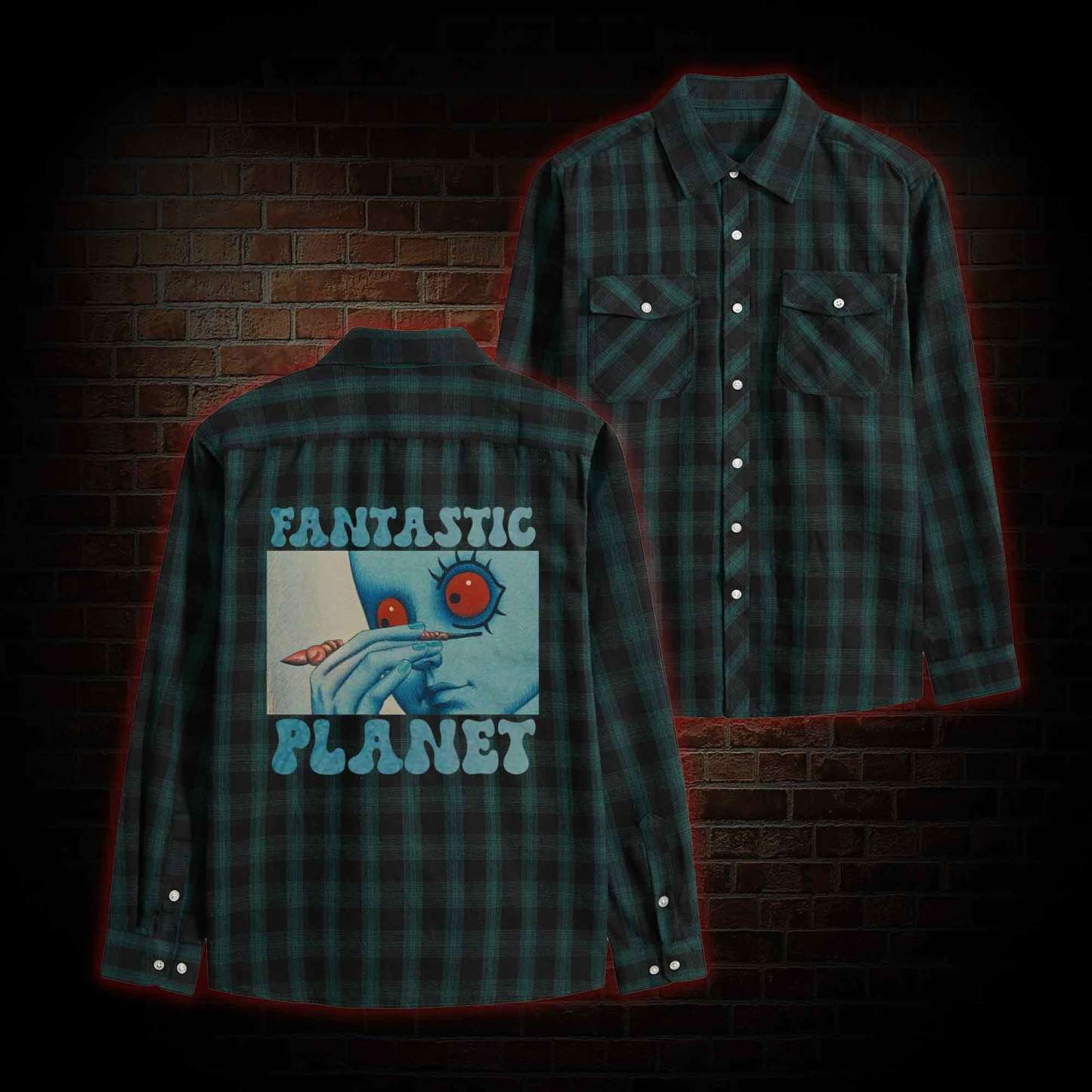 Fantastic Planet Unisex Flannel Shirt