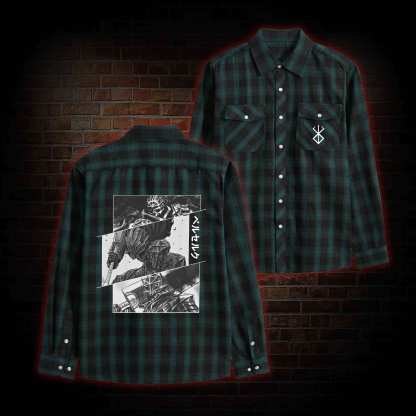 Black Swordsman Unisex Flannel Shirt