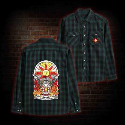 Praise the Sun Unisex Flannel Shirt