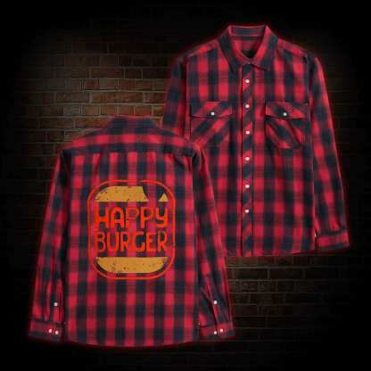 Burger Unisex Flannel Shirt