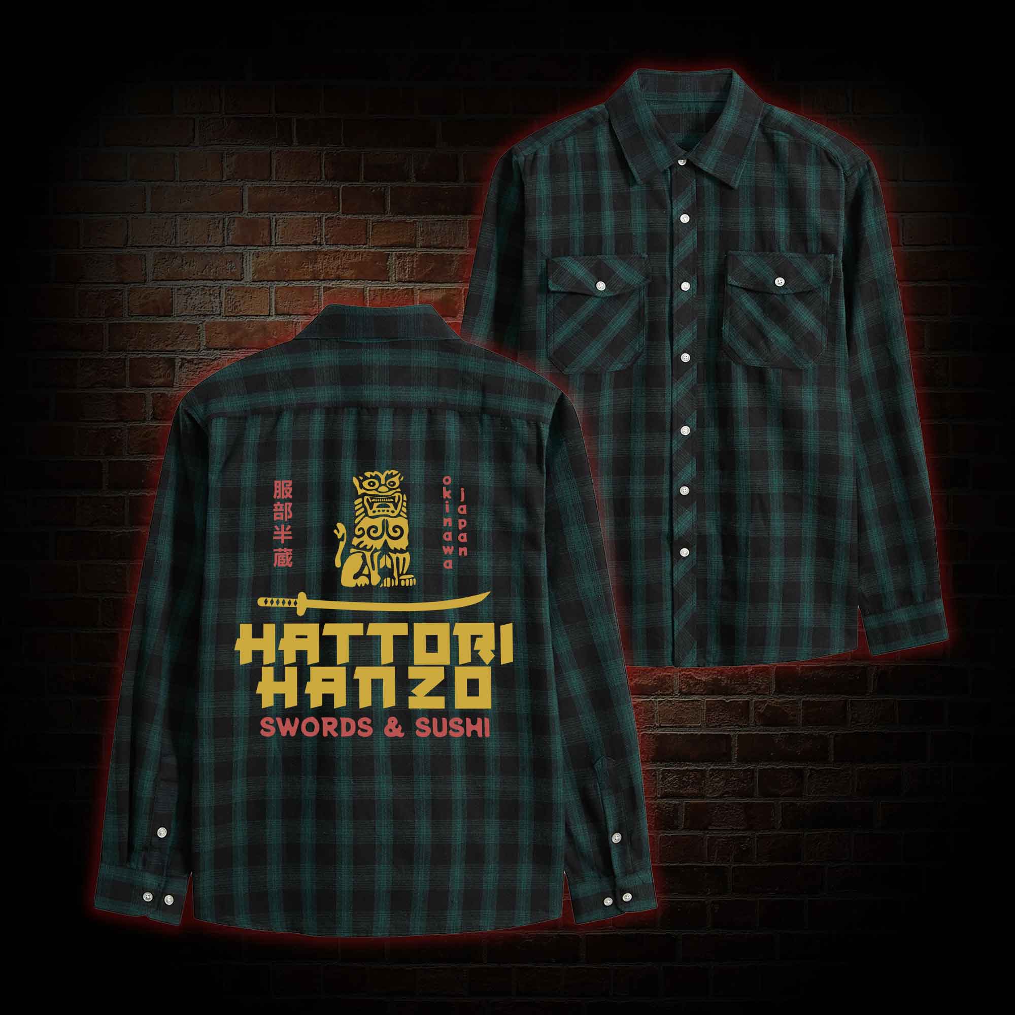 Hattori Hanzo Unisex Flannel Shirt