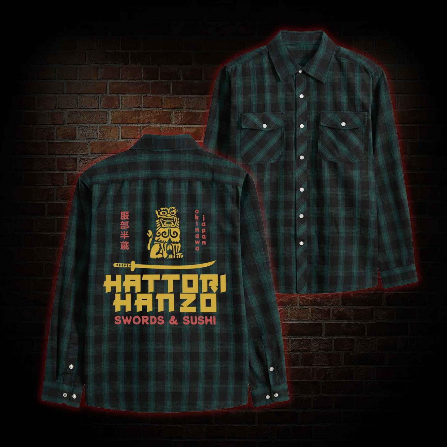 Hattori Hanzo Unisex Flannel Shirt