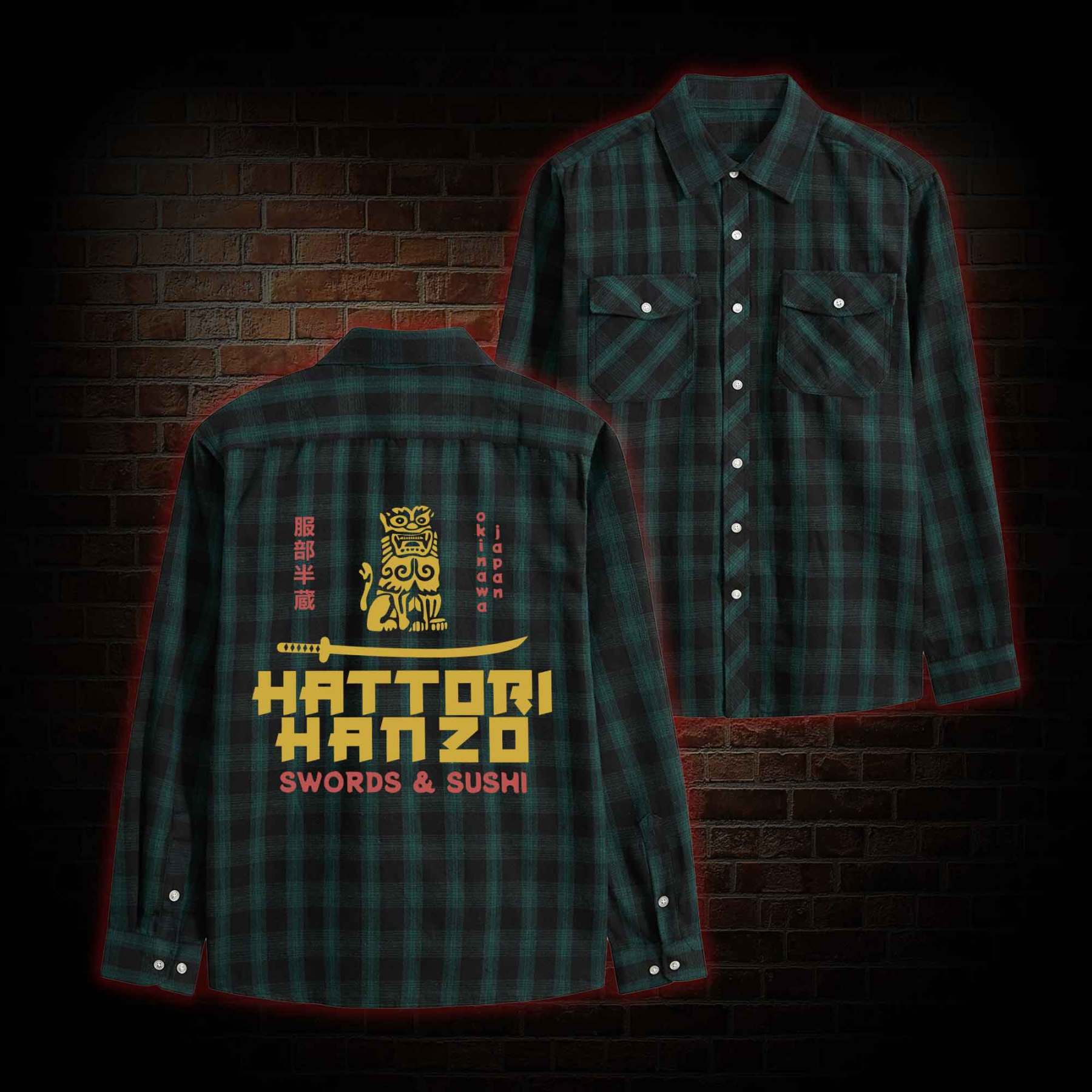 Hattori Hanzo Unisex Flannel Shirt