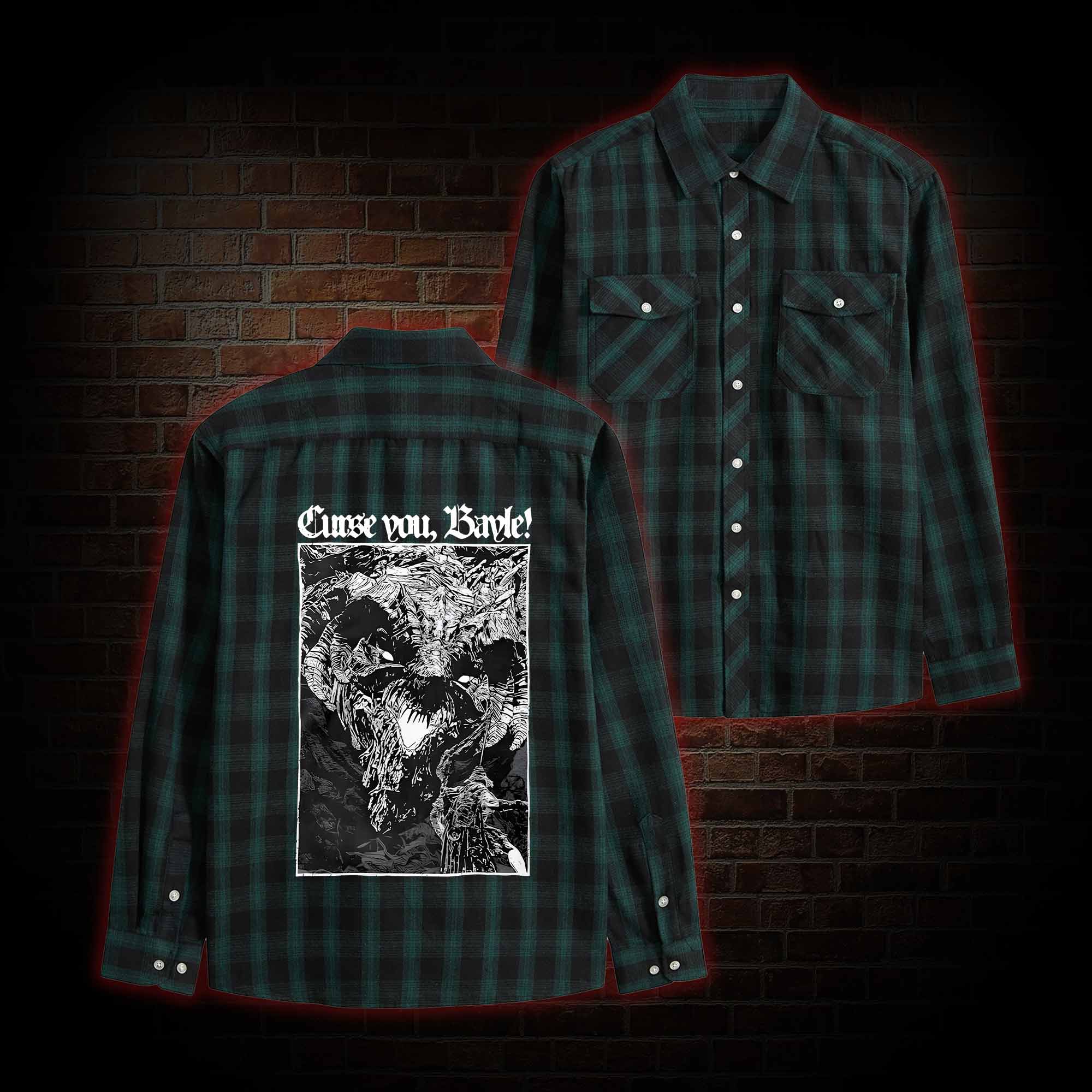 Curse You Bayle! Flannel Shirt