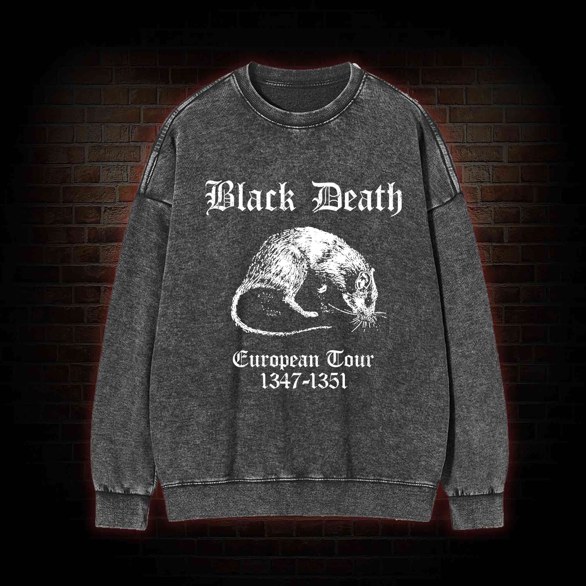 Black Death Washed Sweatshirt