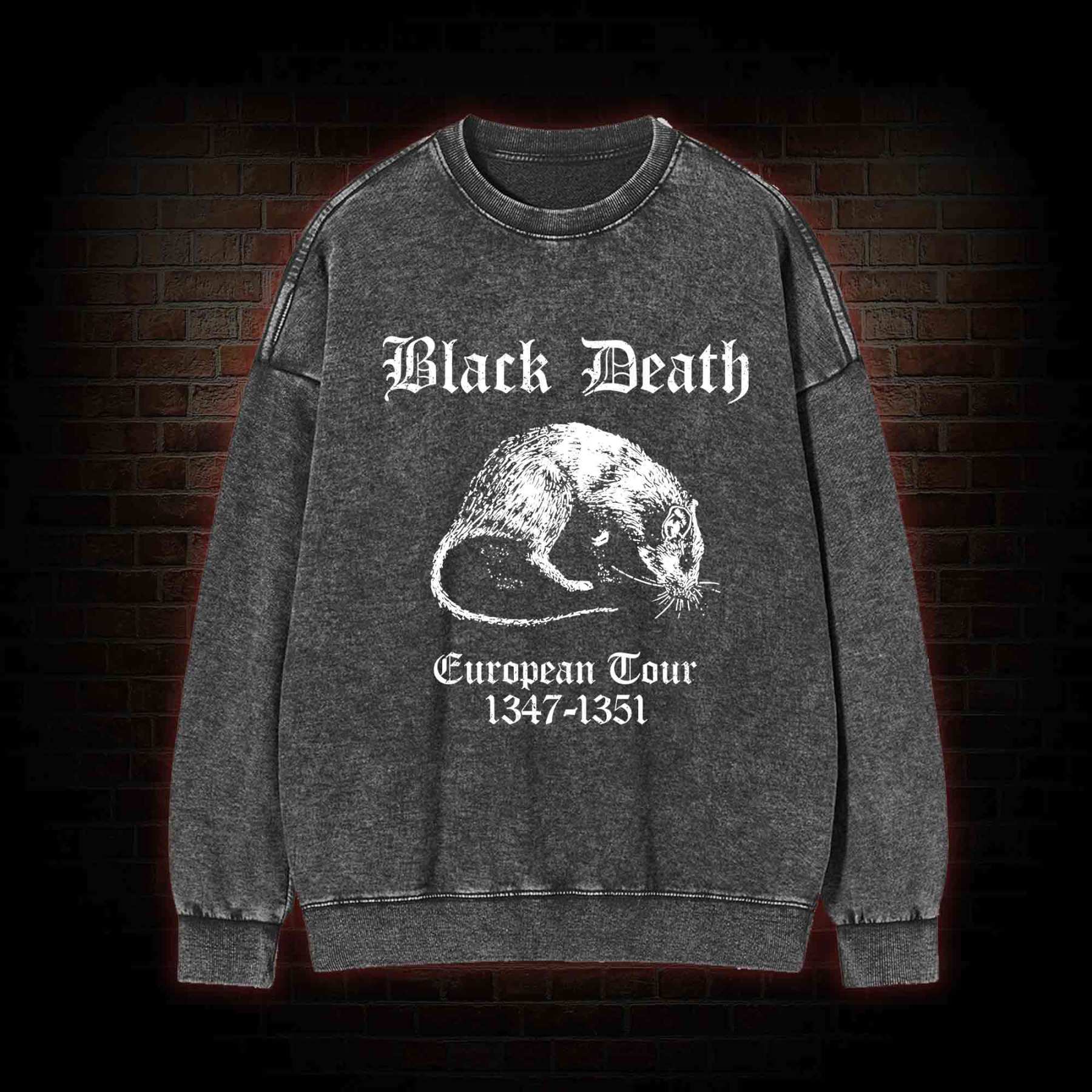 Black Death Washed Sweatshirt