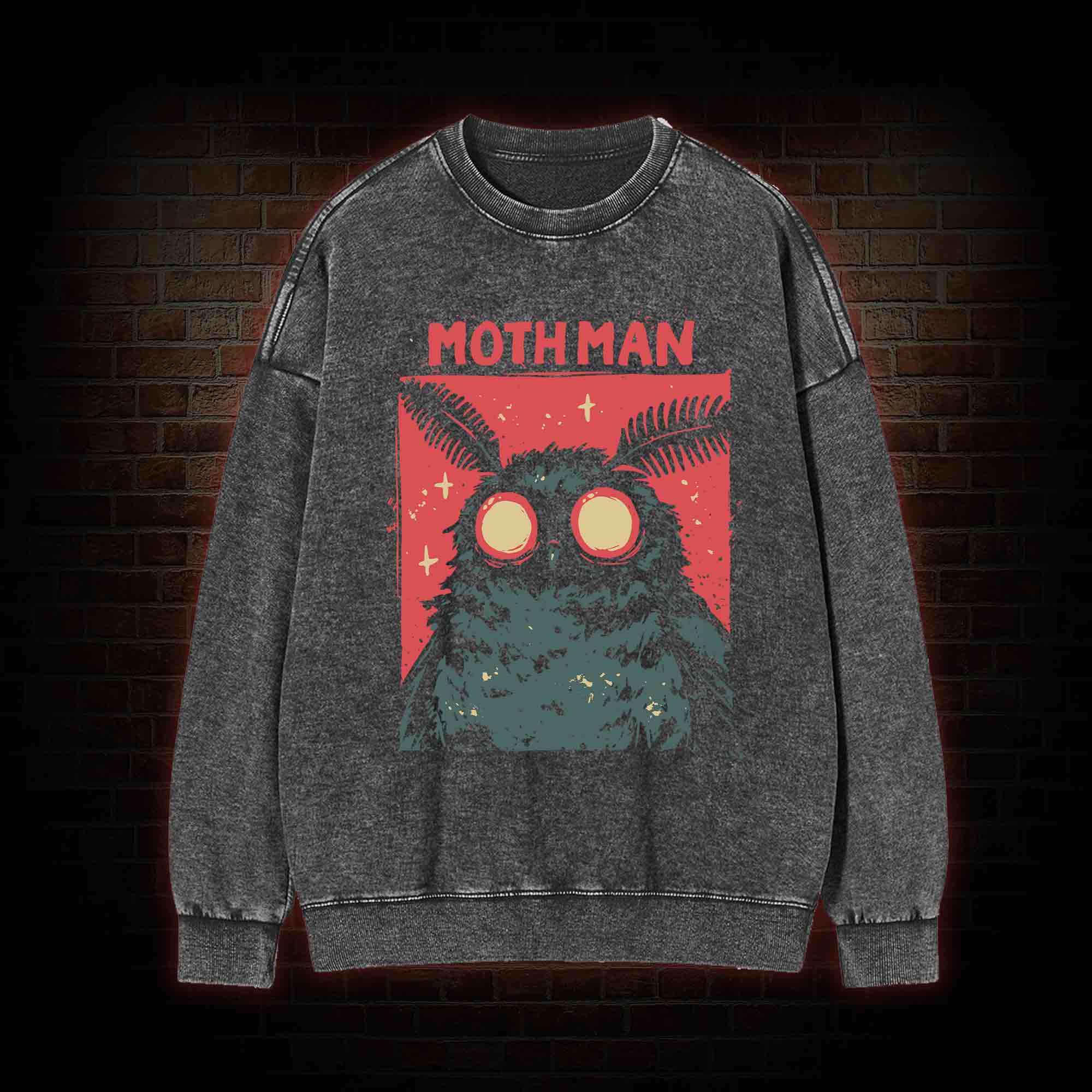 Cryptid Mothman Washed Sweatshirt