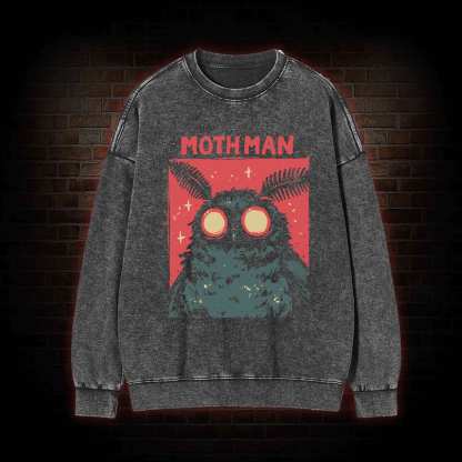 Cryptid Mothman Washed Sweatshirt