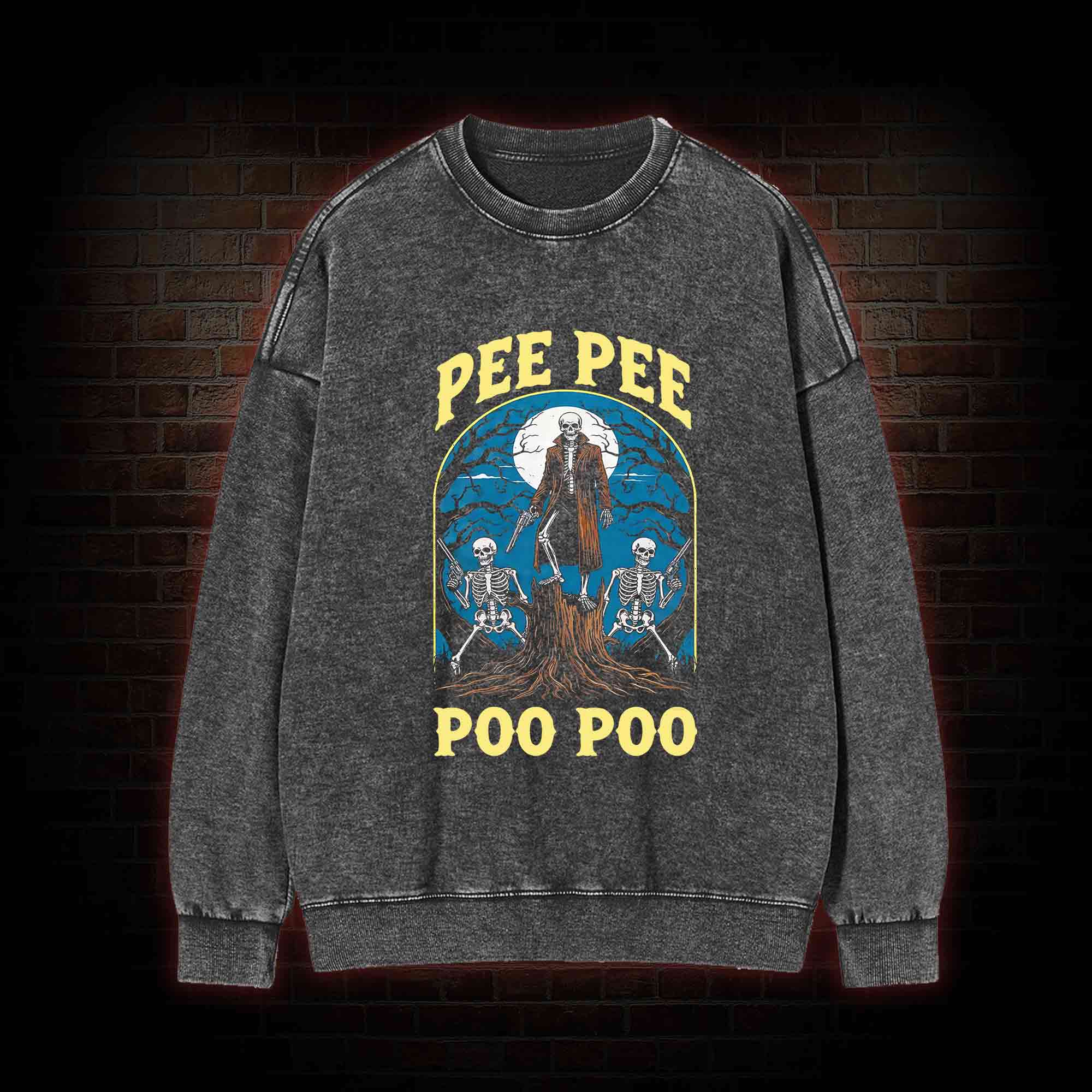 Pee Pee Poo Poo Washed Sweatshirt