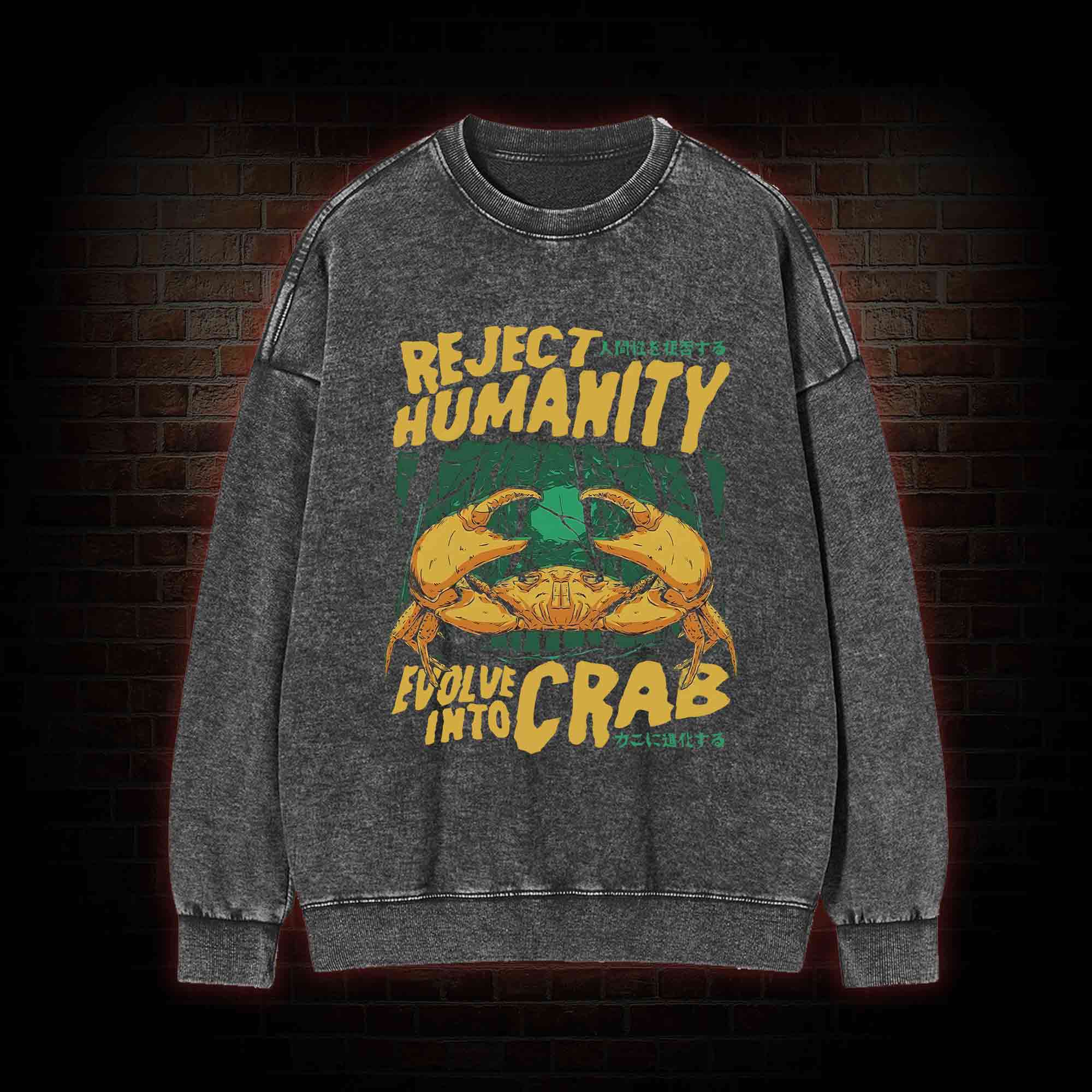 Reject Humanity Crab Washed Sweatshirt
