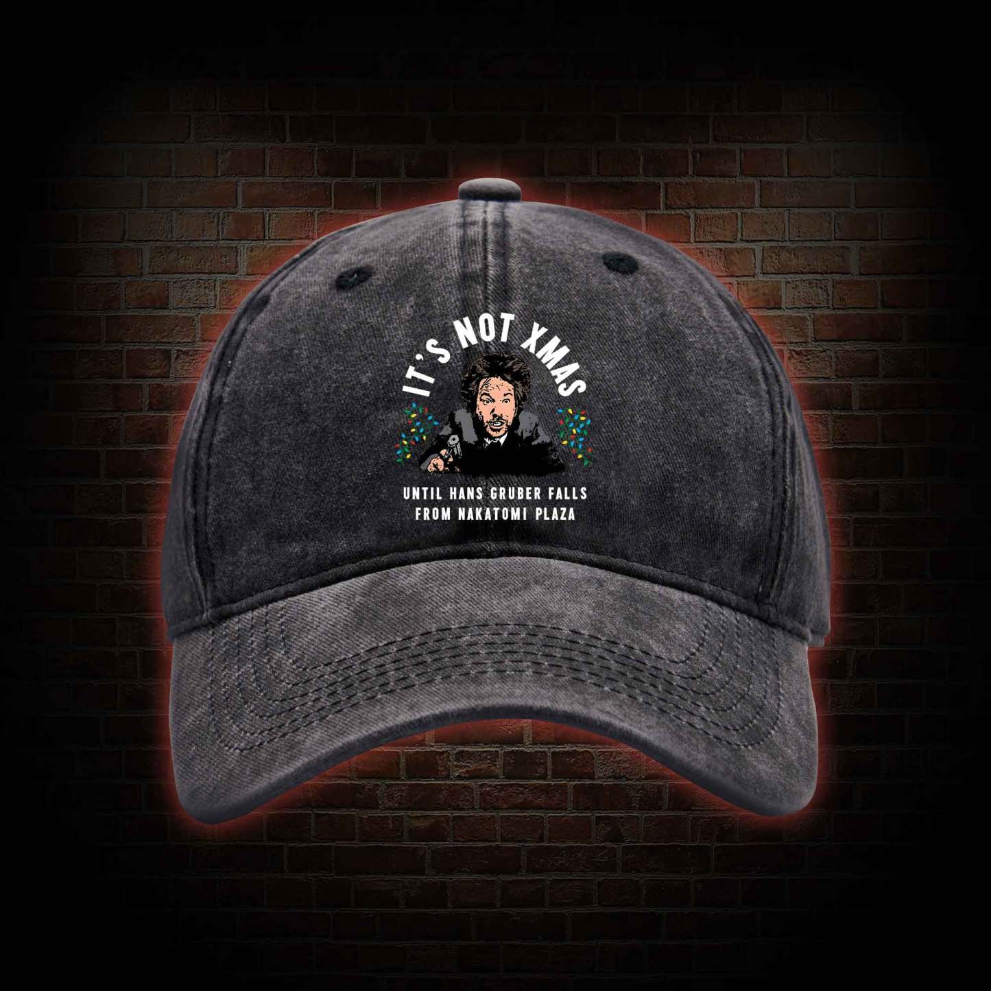 It's Not Xmas Washed Vintage Baseball Cap