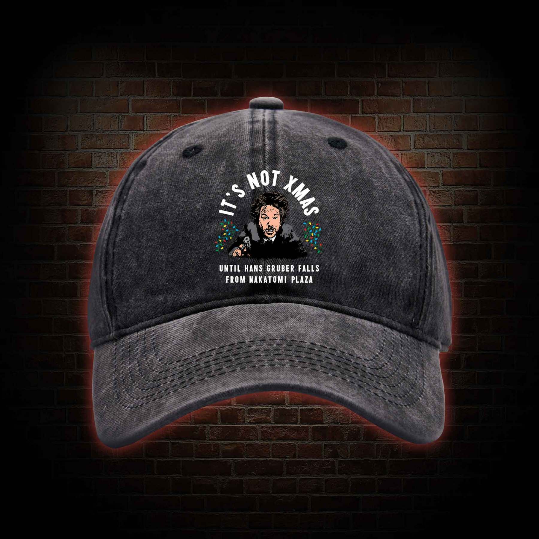 It's Not Xmas Washed Vintage Baseball Cap