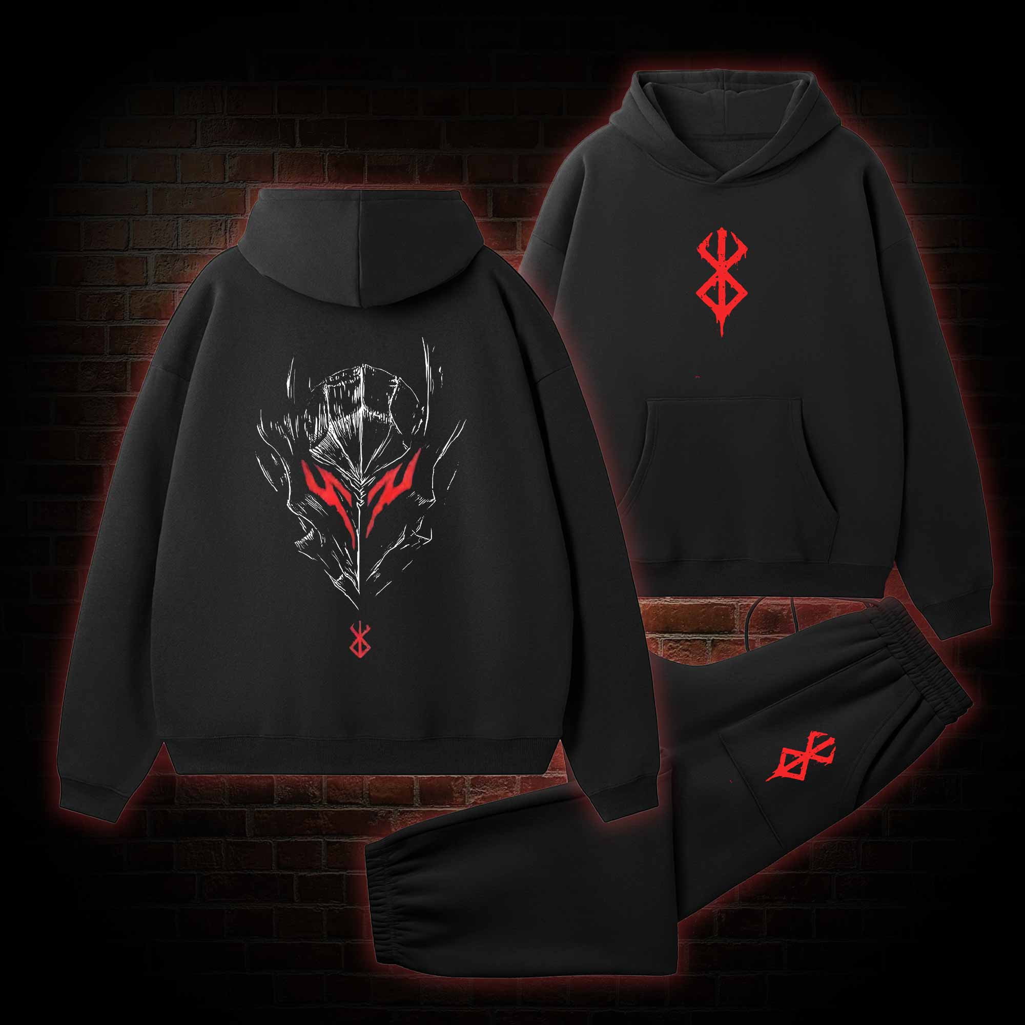 Swordsman Fleece Hoodie Set