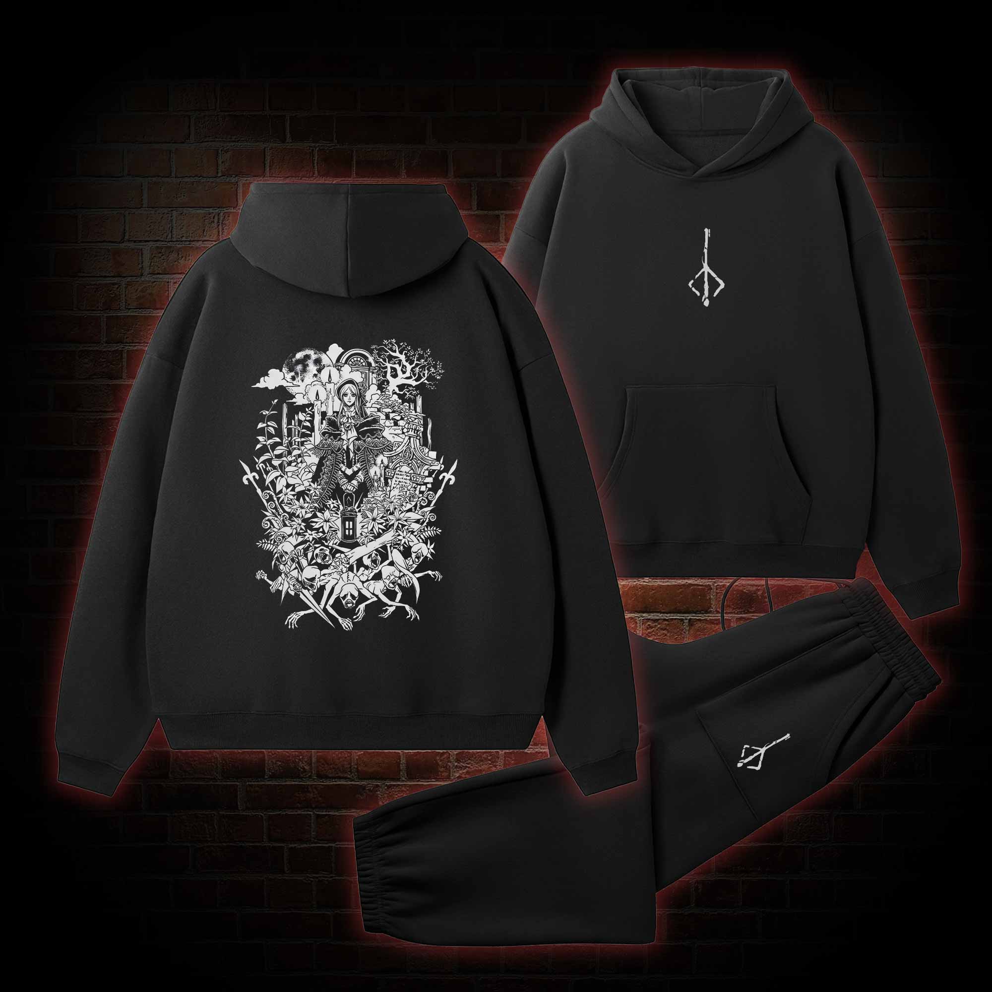 Hello Good Hunter Fleece Hoodie Set