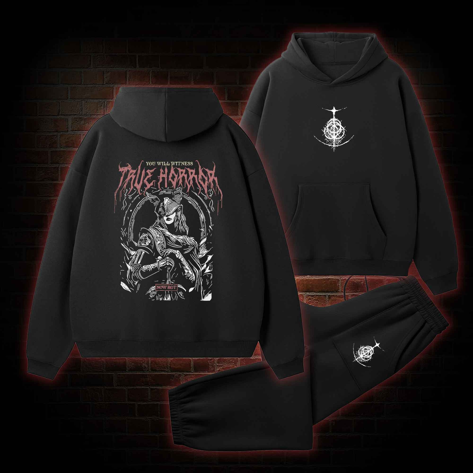 True Horror Vintage Fleece Hoodie Set