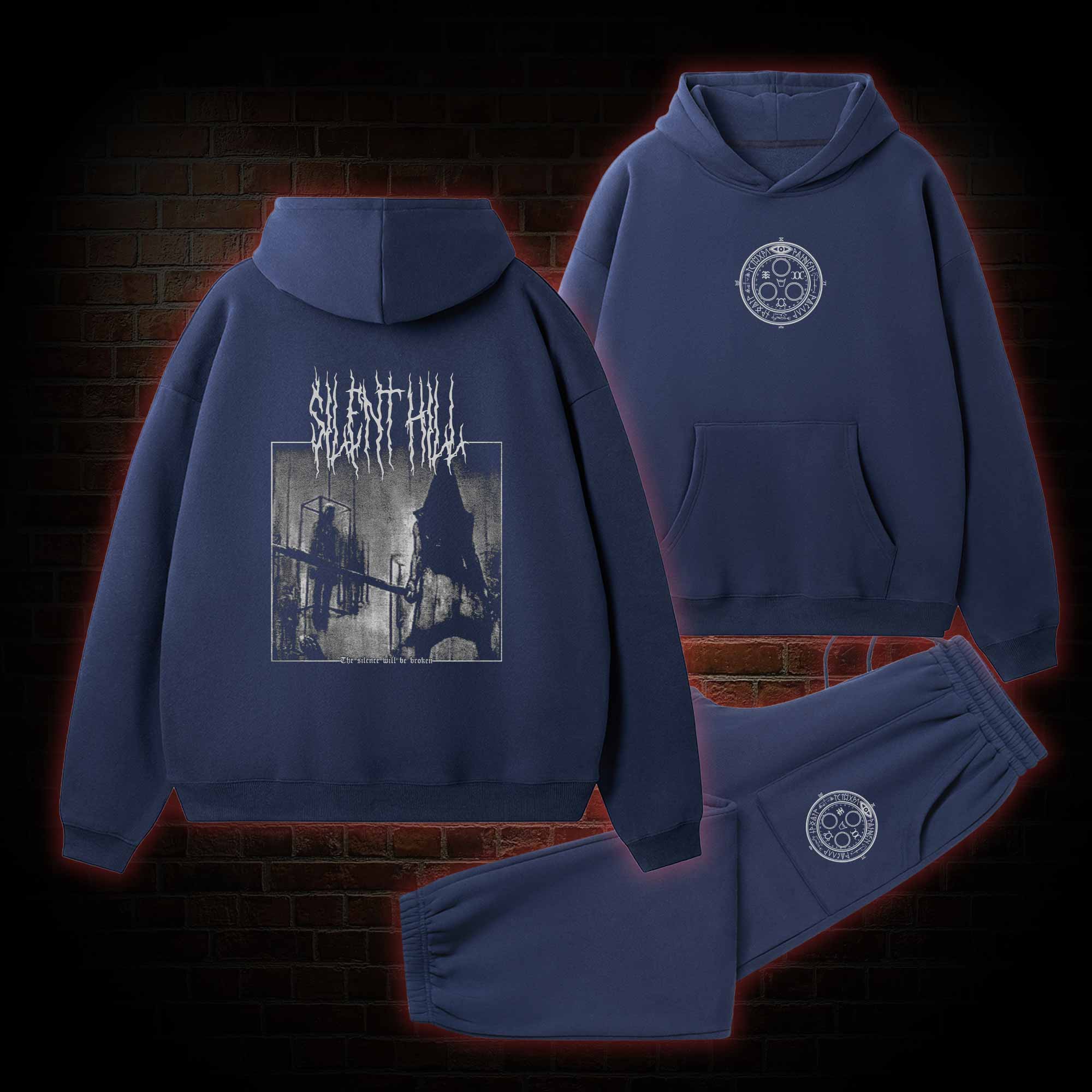 Pyramid Head Vintage Fleece Hoodie Set