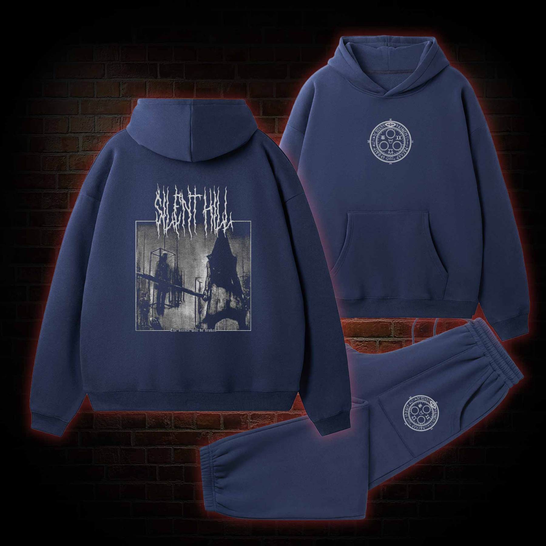 Pyramid Head Vintage Fleece Hoodie Set