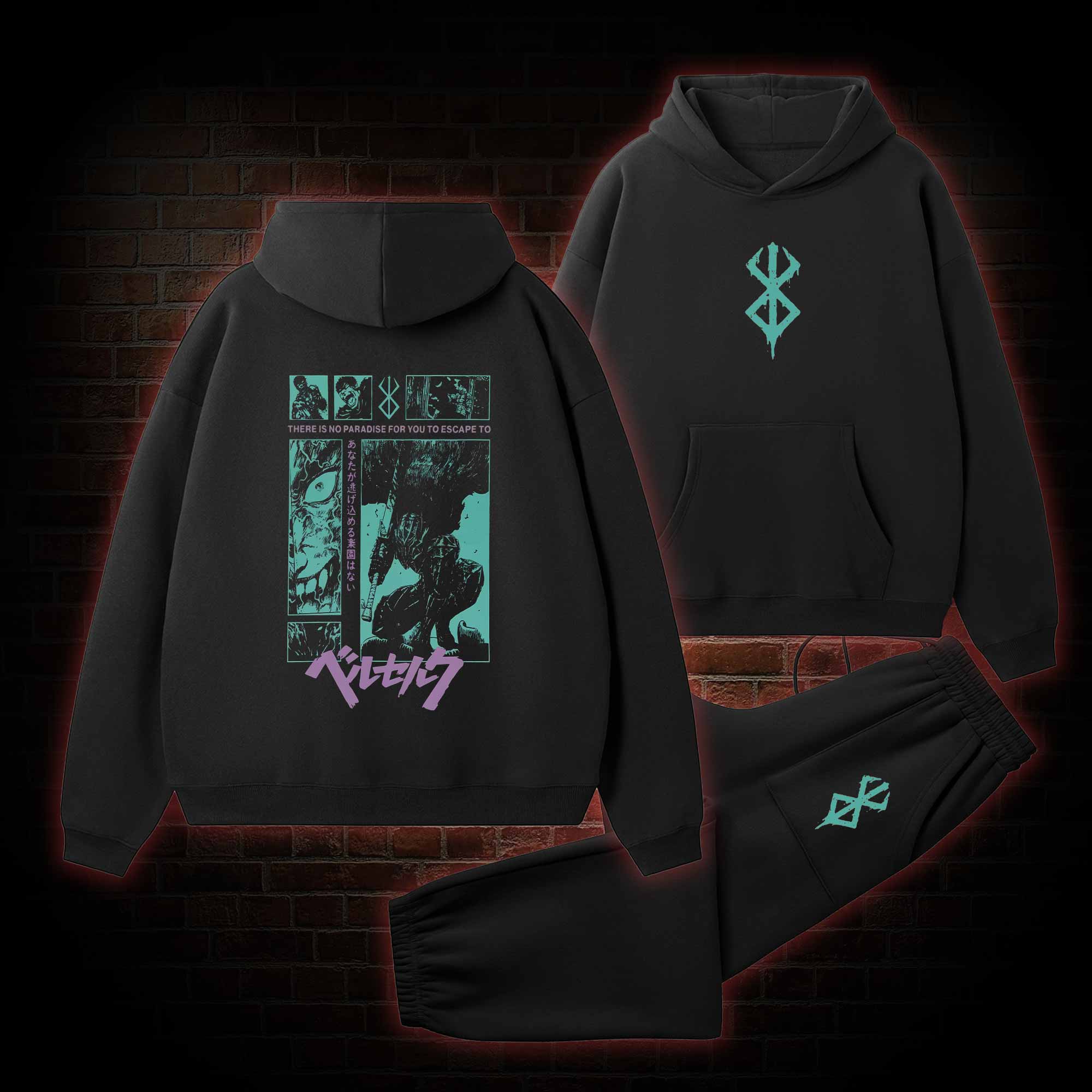 Struggler's Arm Vintage Fleece Hoodie Set