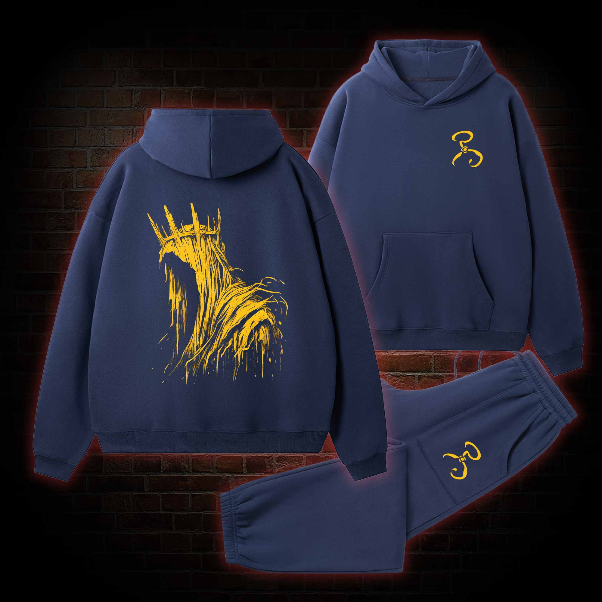 The King in Yellow Cthulhu Fleece Hoodie Set