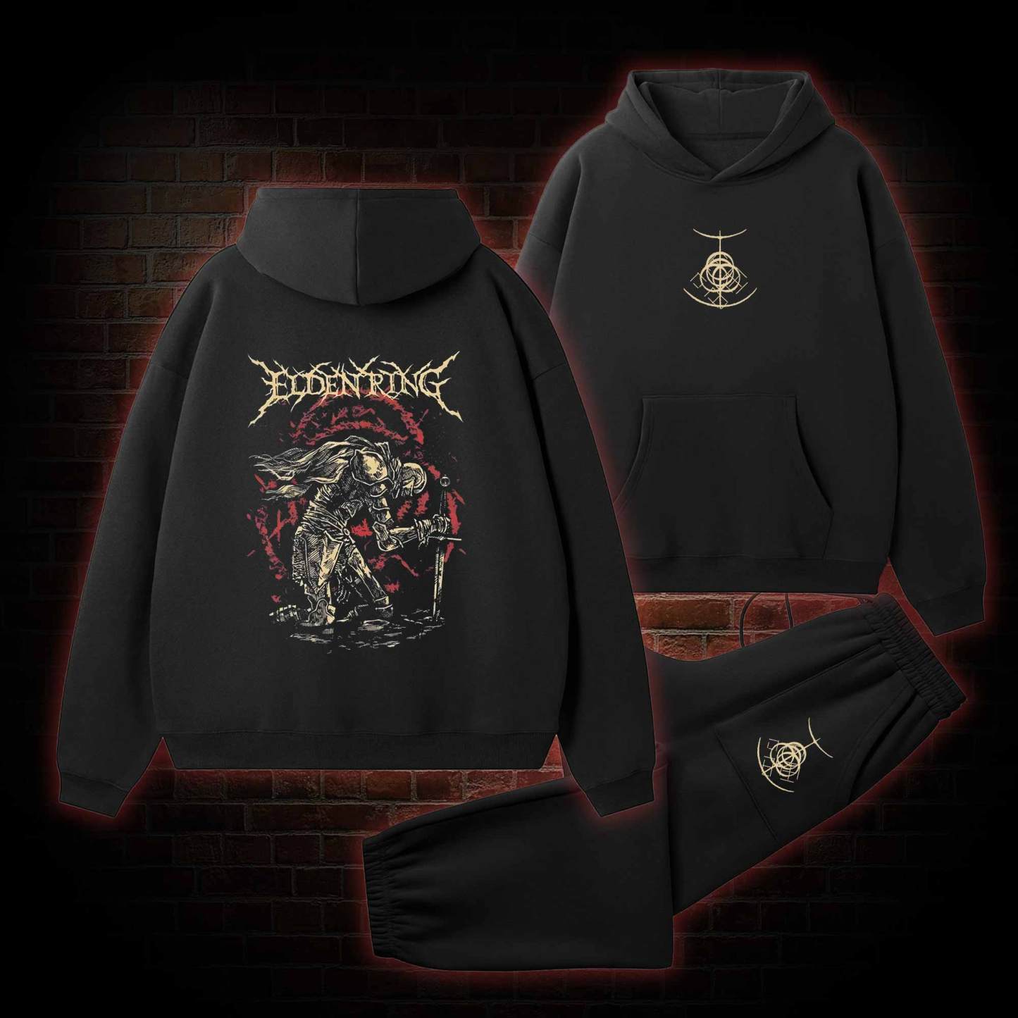 Golden Order Fleece Hoodie Set