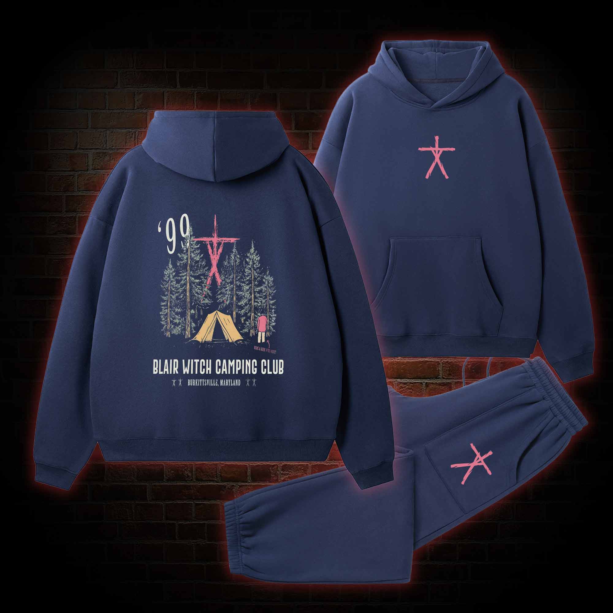 Witch Camping Fleece Hoodie Set