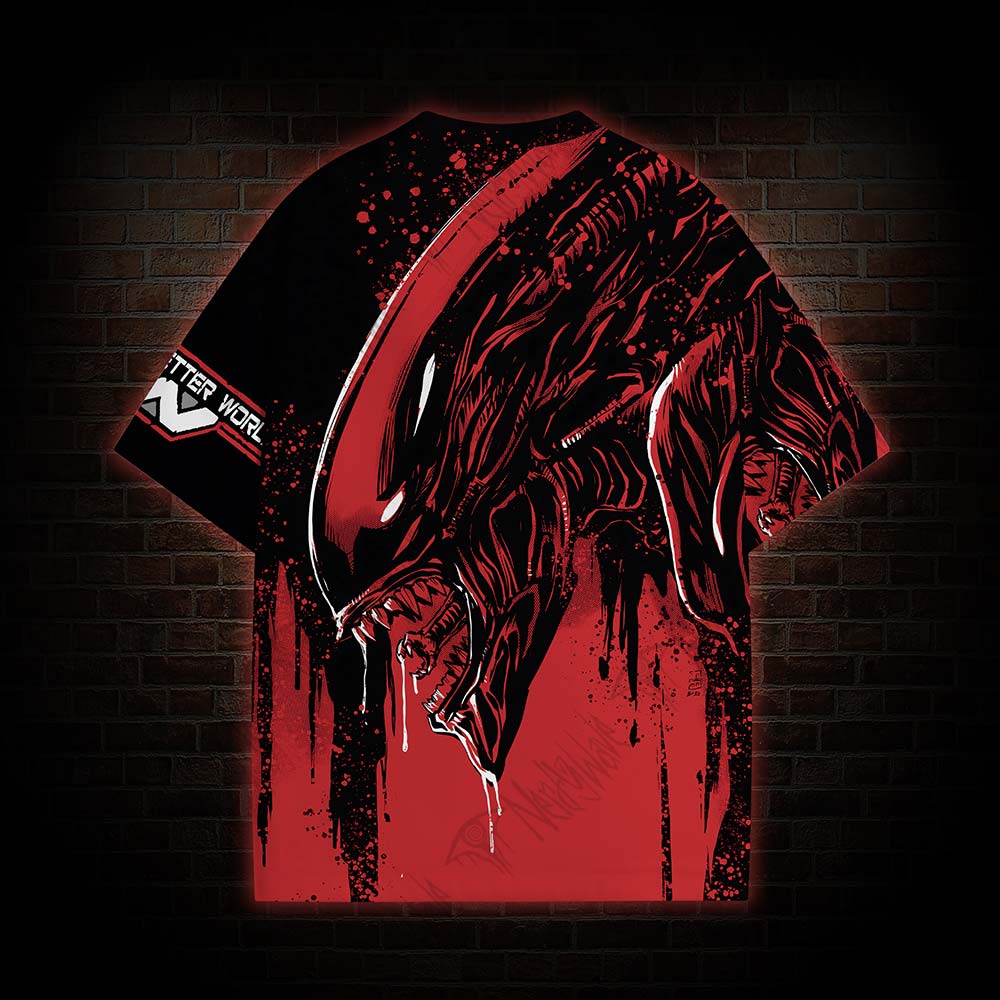 Alien Building Better Worlds All Over Print T-shirt