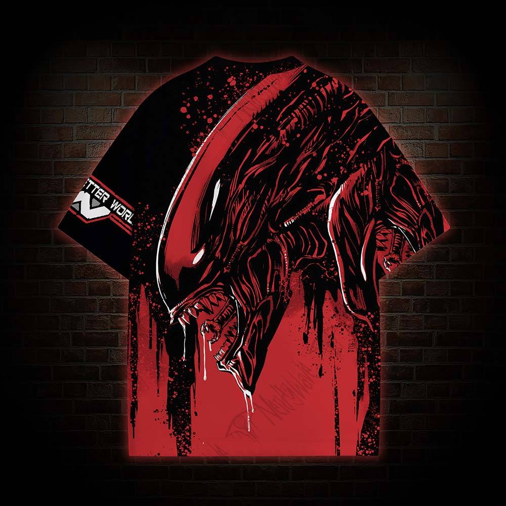 Alien Building Better Worlds All Over Print T-shirt