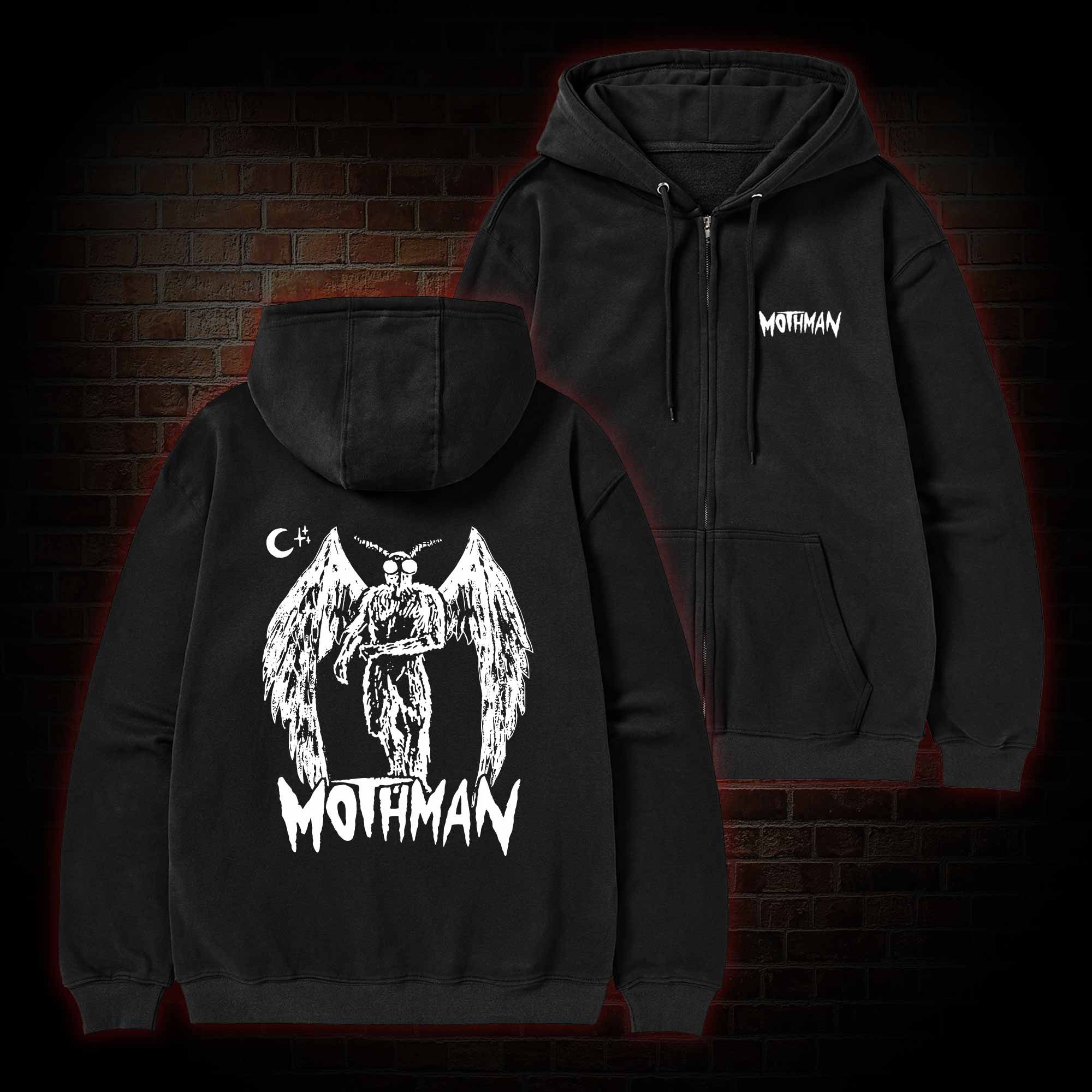 Mothman Zipper Hoodie