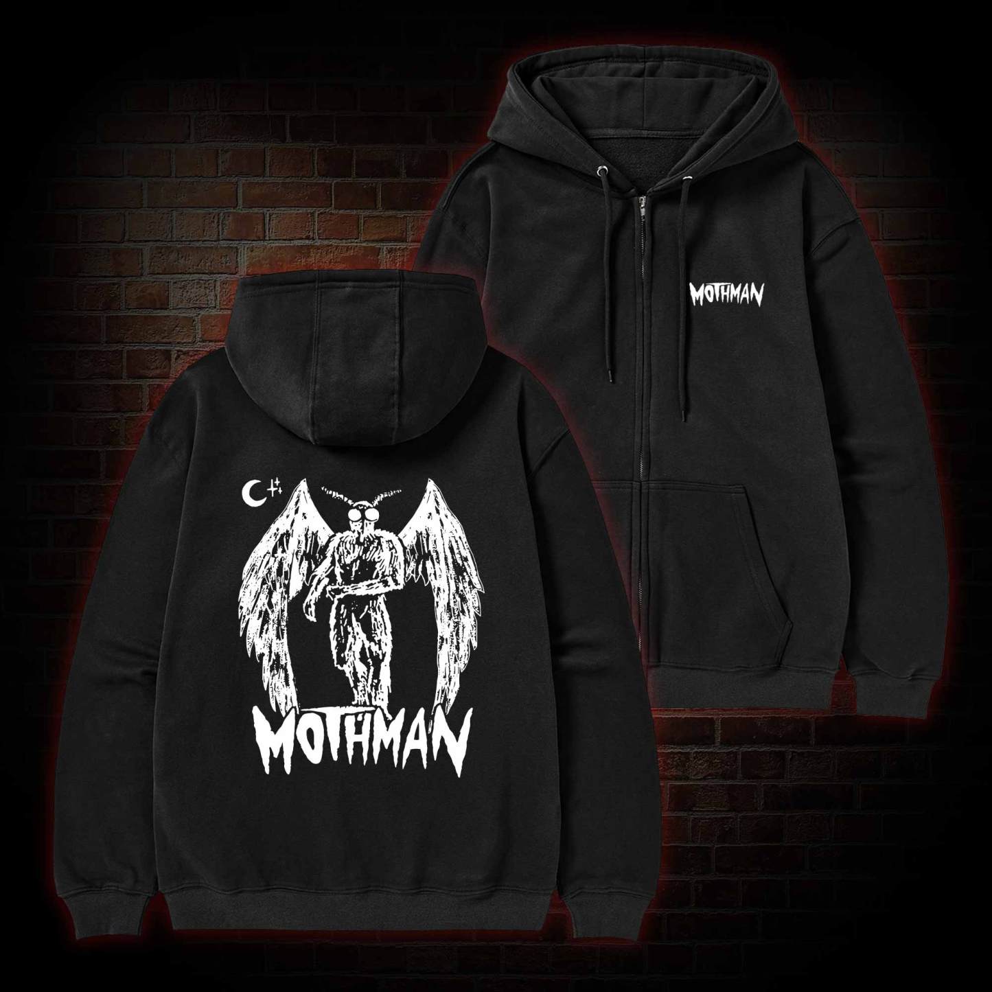 Mothman Zipper Hoodie