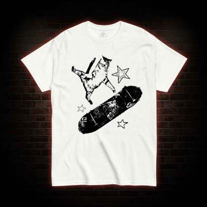 Skateboard Cat T-shirt